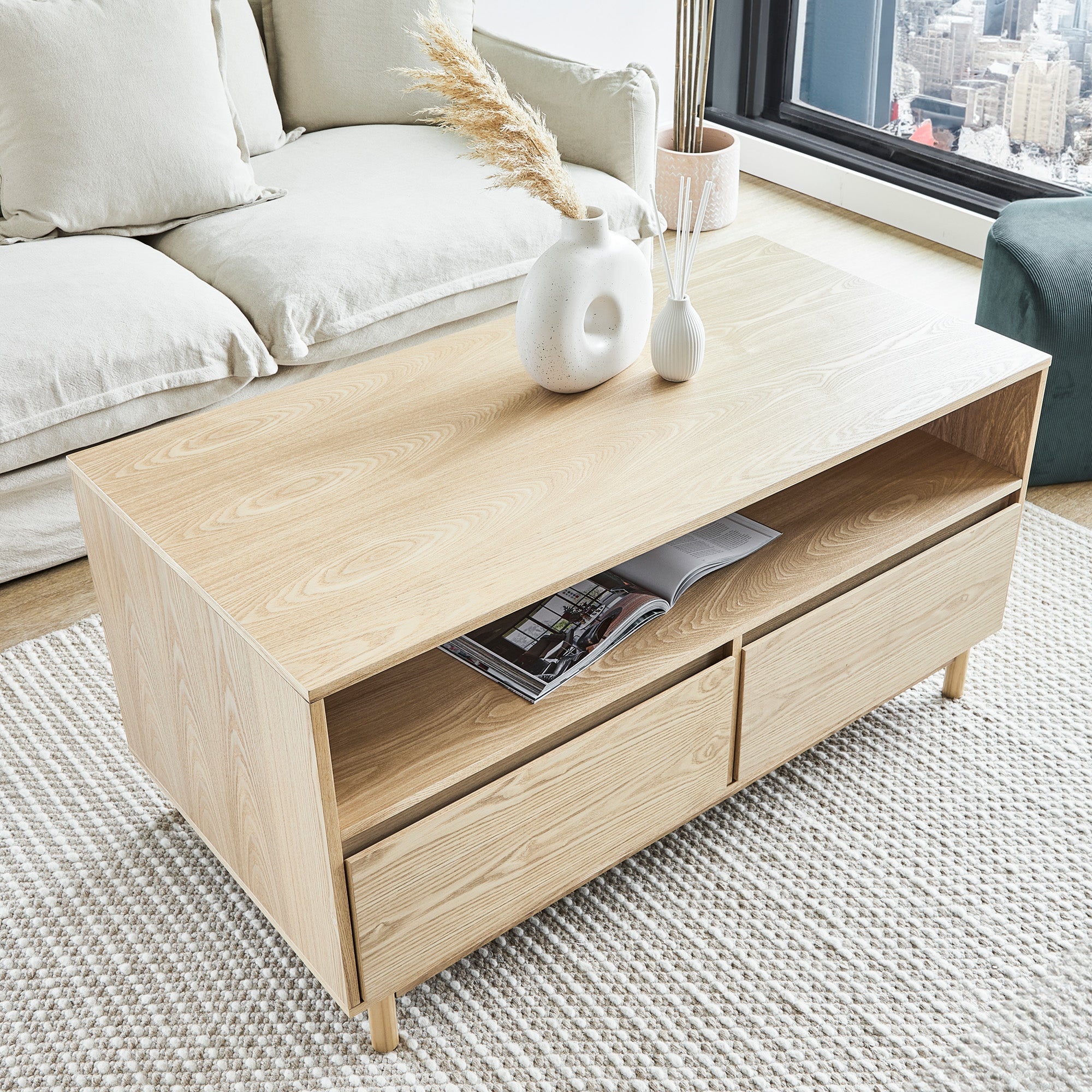 Emerson 120Cm Coffee Table Natural Tables