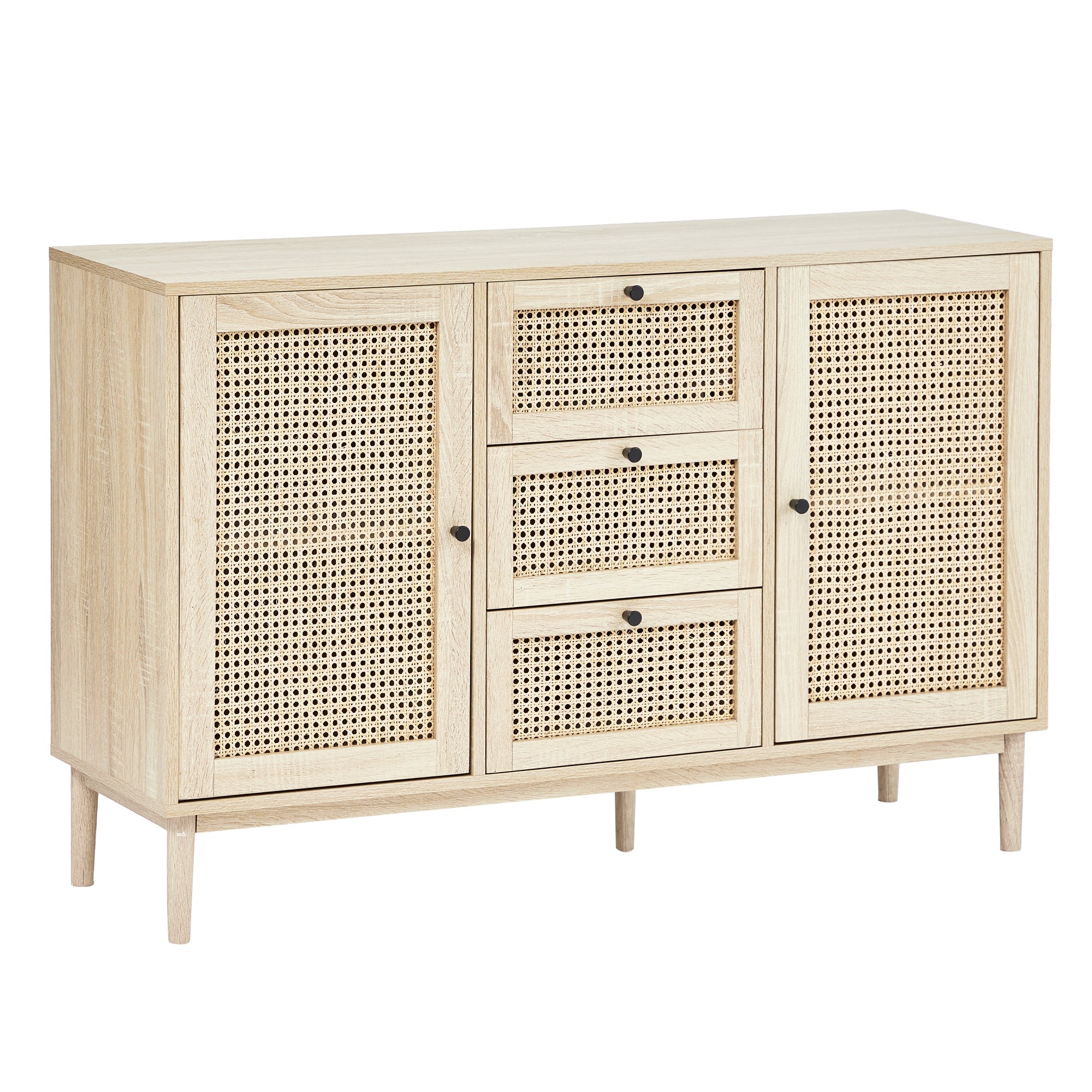 Oahu 120Cm Rattan Sideboard Natural Buffet/Sideboards