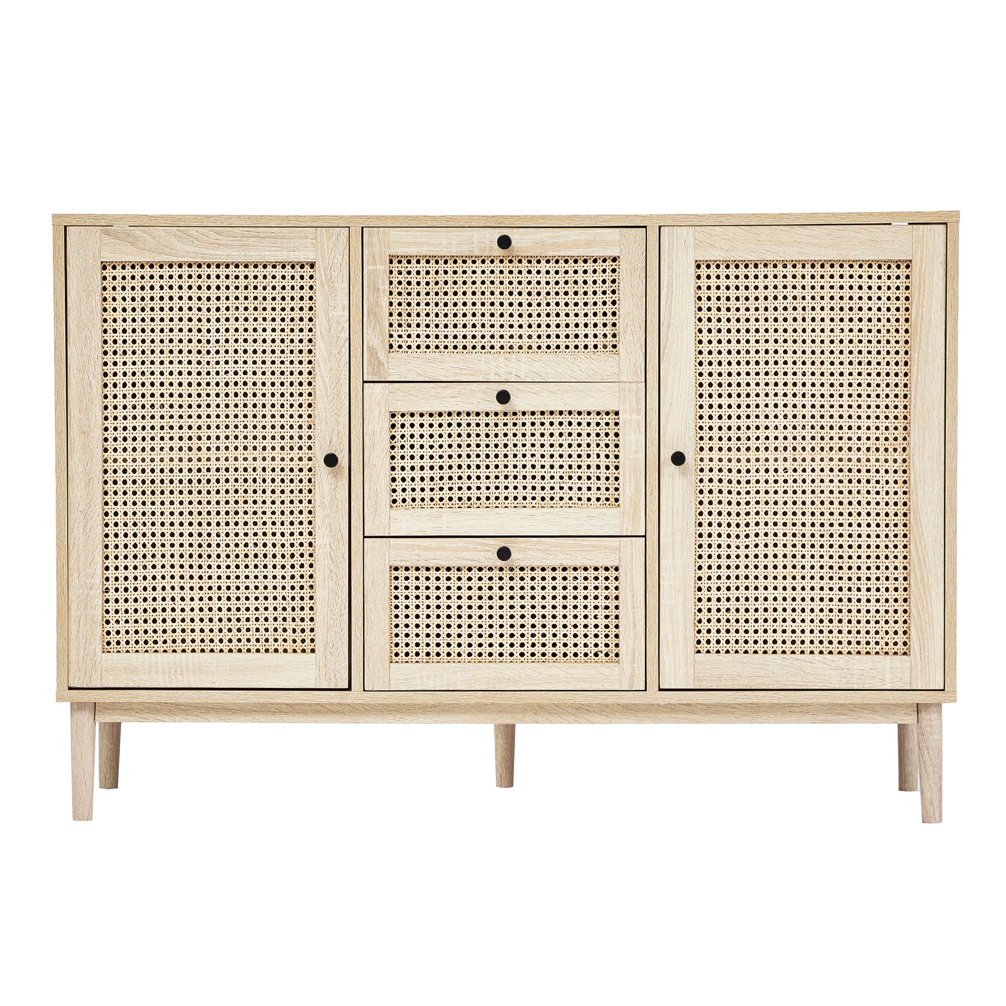 Oahu 120Cm Rattan Sideboard Natural Buffet/Sideboards