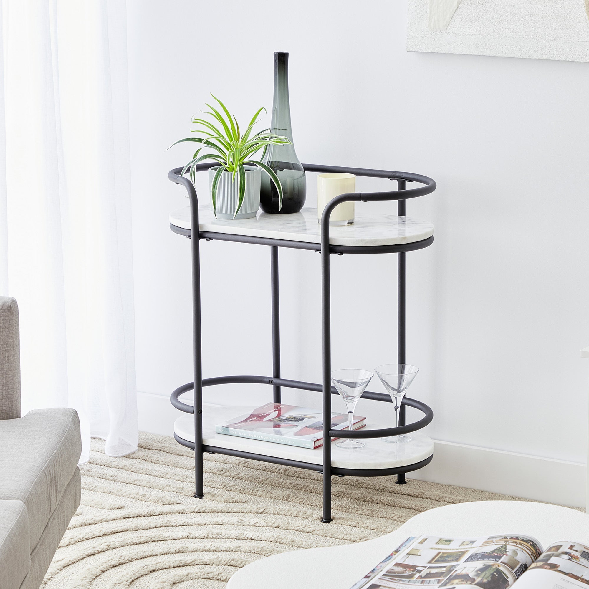 Amalfi 70Cm Console Black Tables