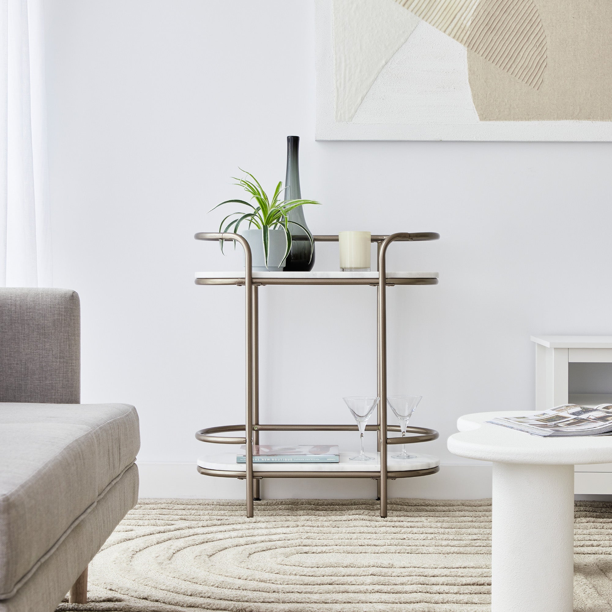 Amalfi 70cm Console Brass