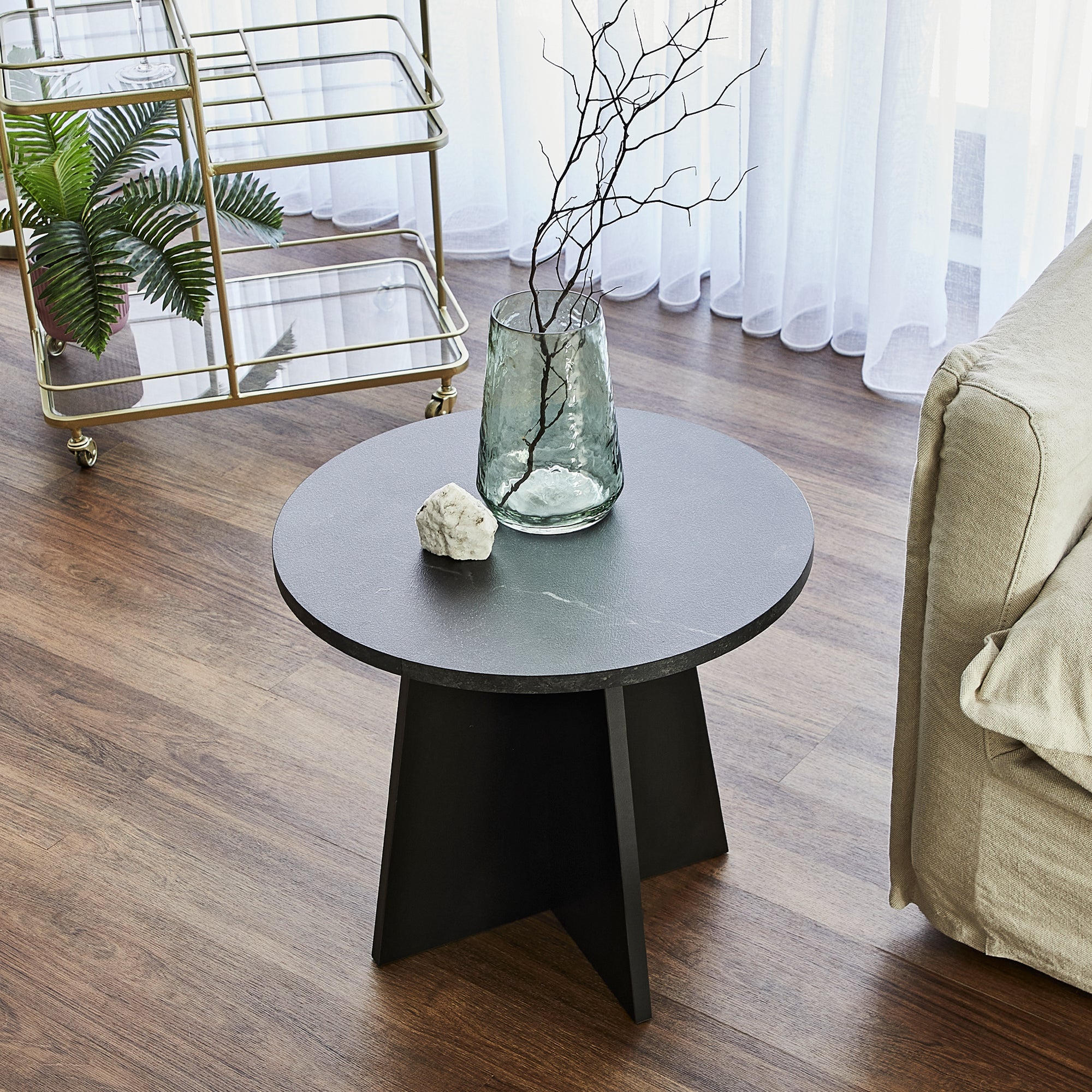 Axis 46Cm Side Table Black Tables