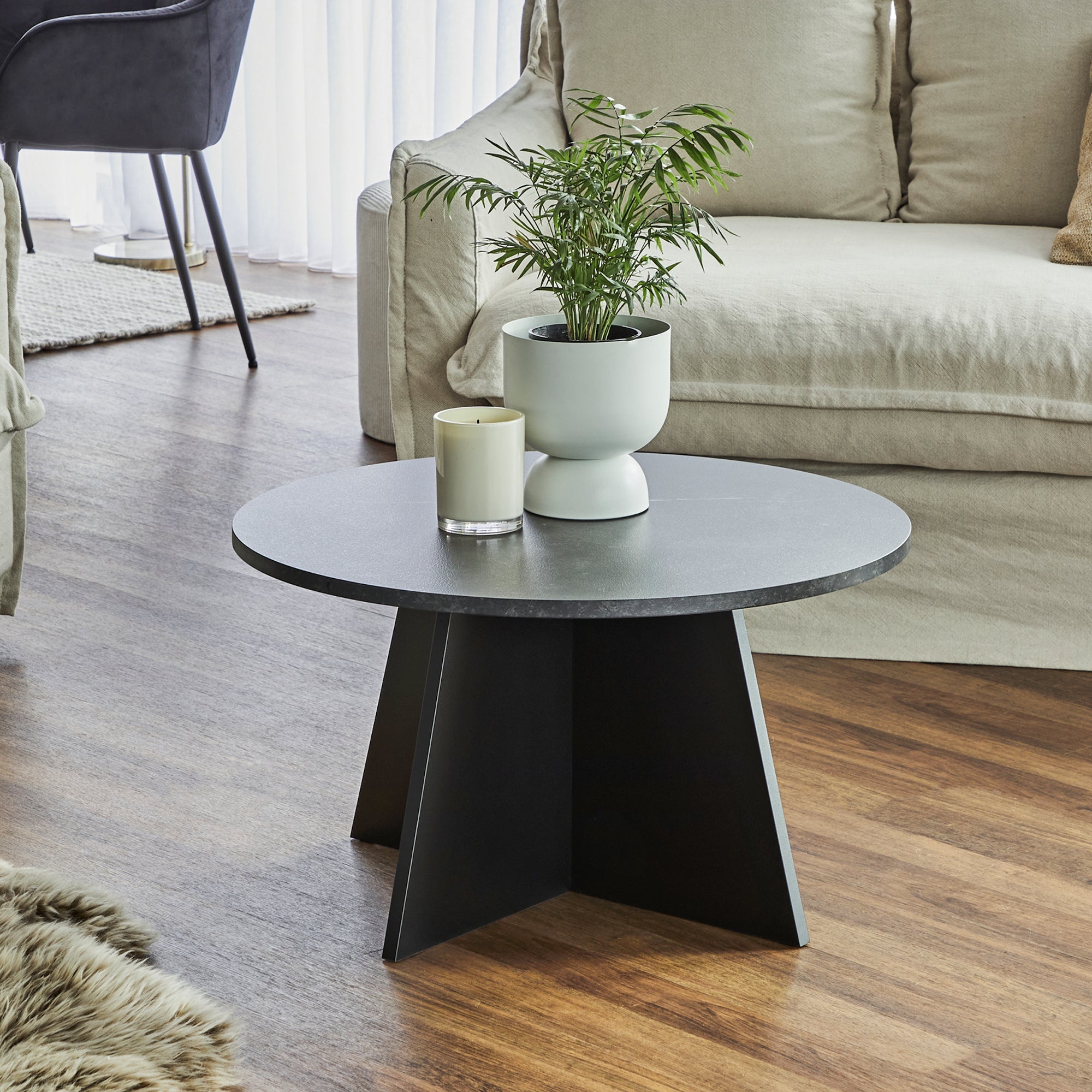 Axis 70Cm Coffee Table Black Tables