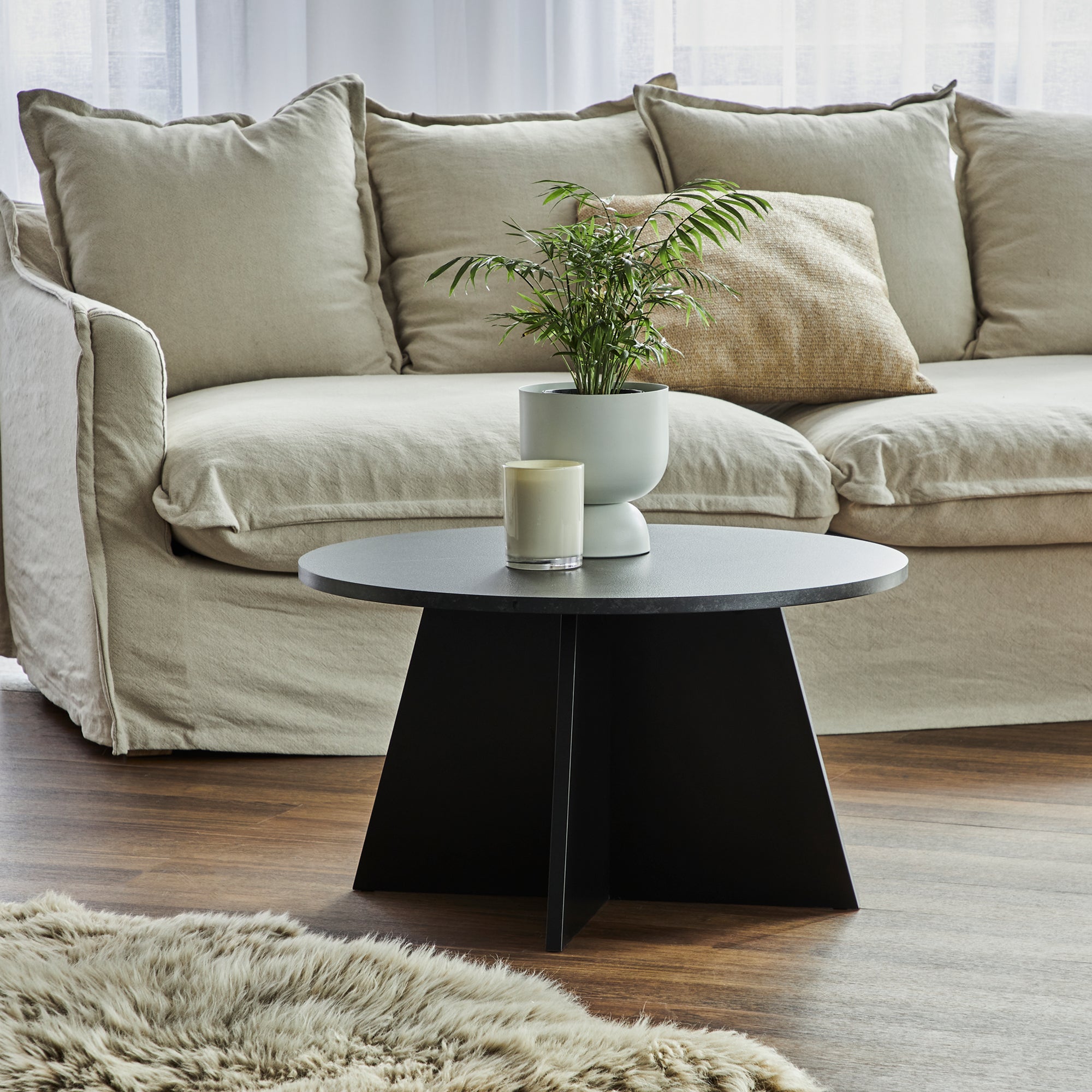 Axis 70Cm Coffee Table Black Tables