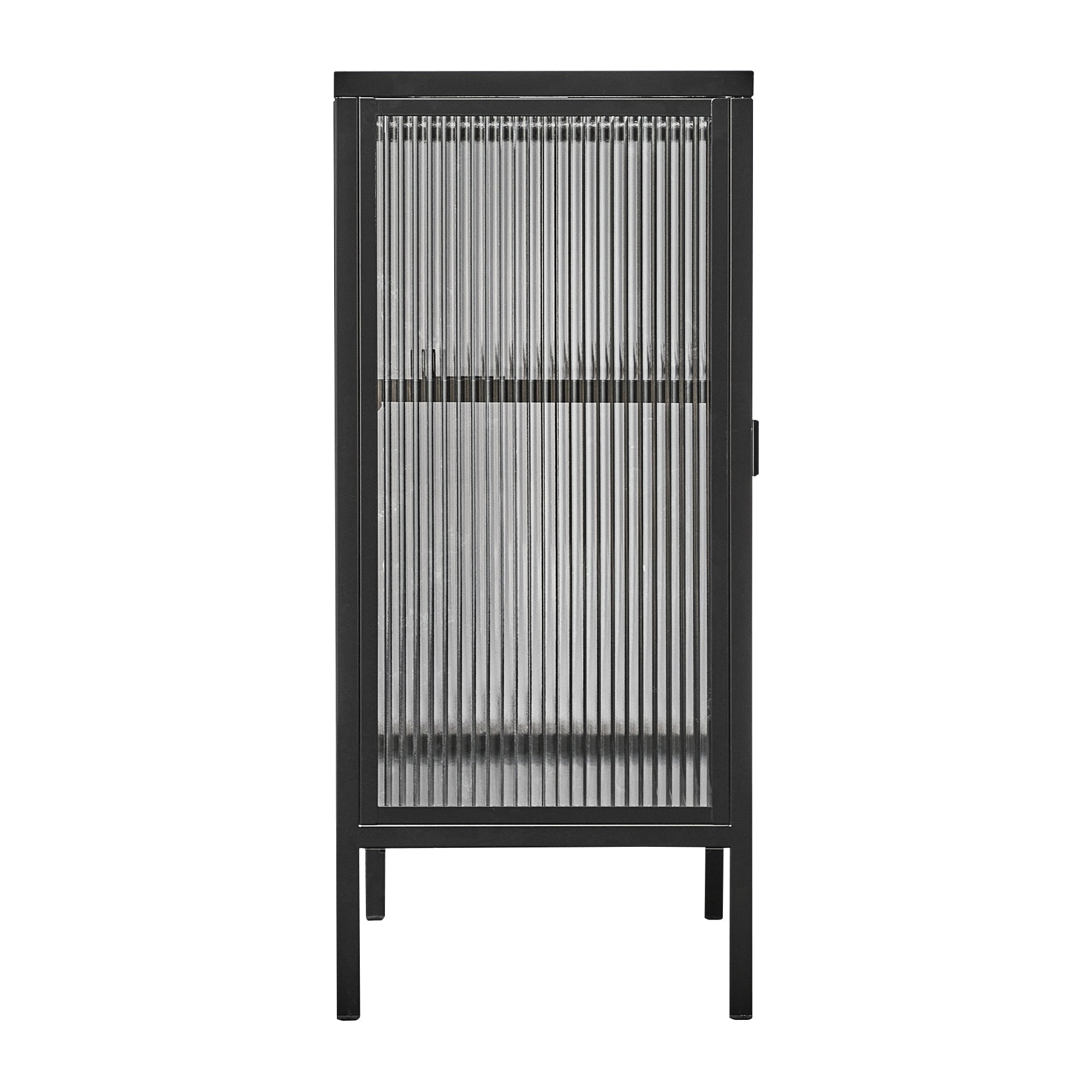 Eve 80Cm Modern Metal Cabinet Black Cabinets