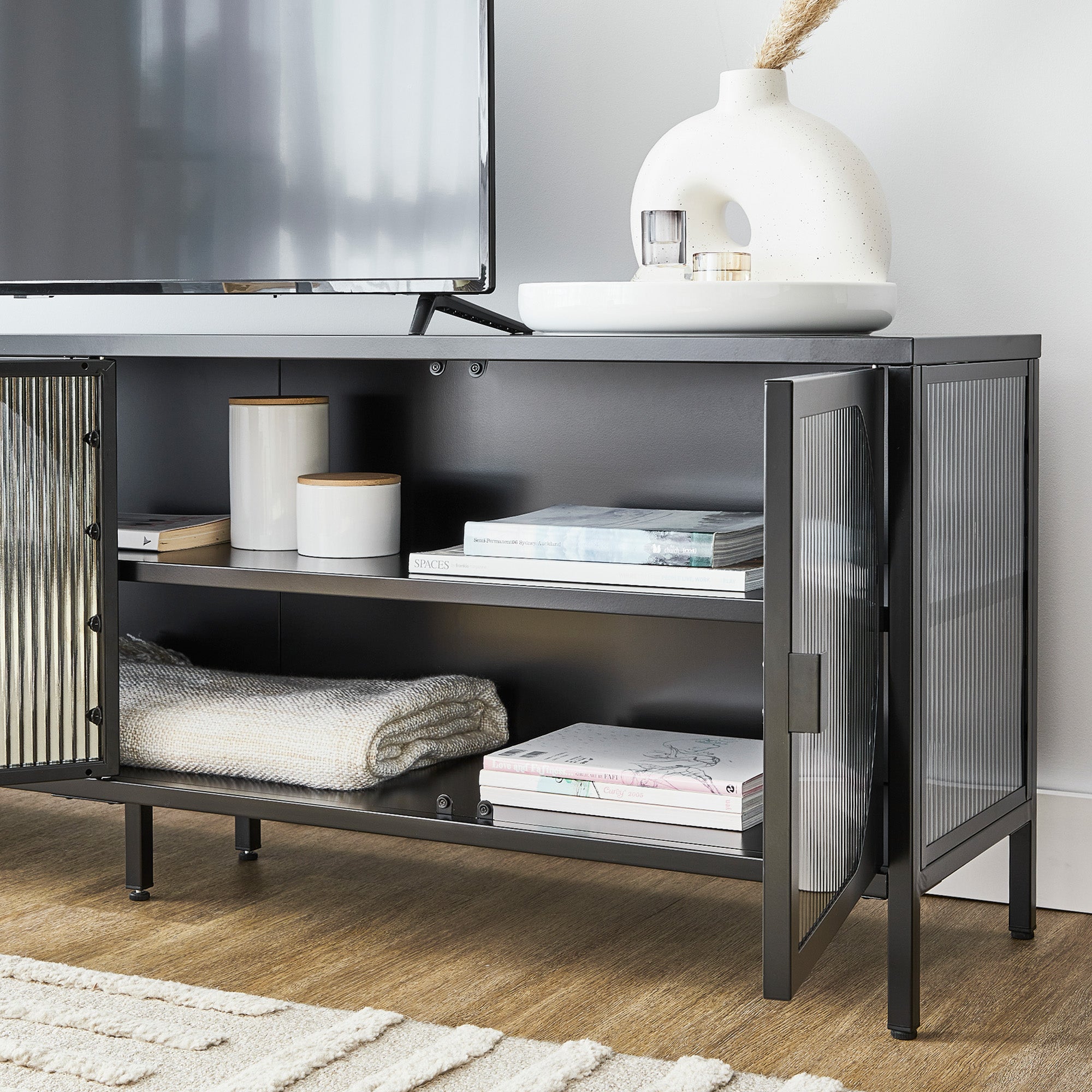 Eve 160cm Modern Metal TV Unit