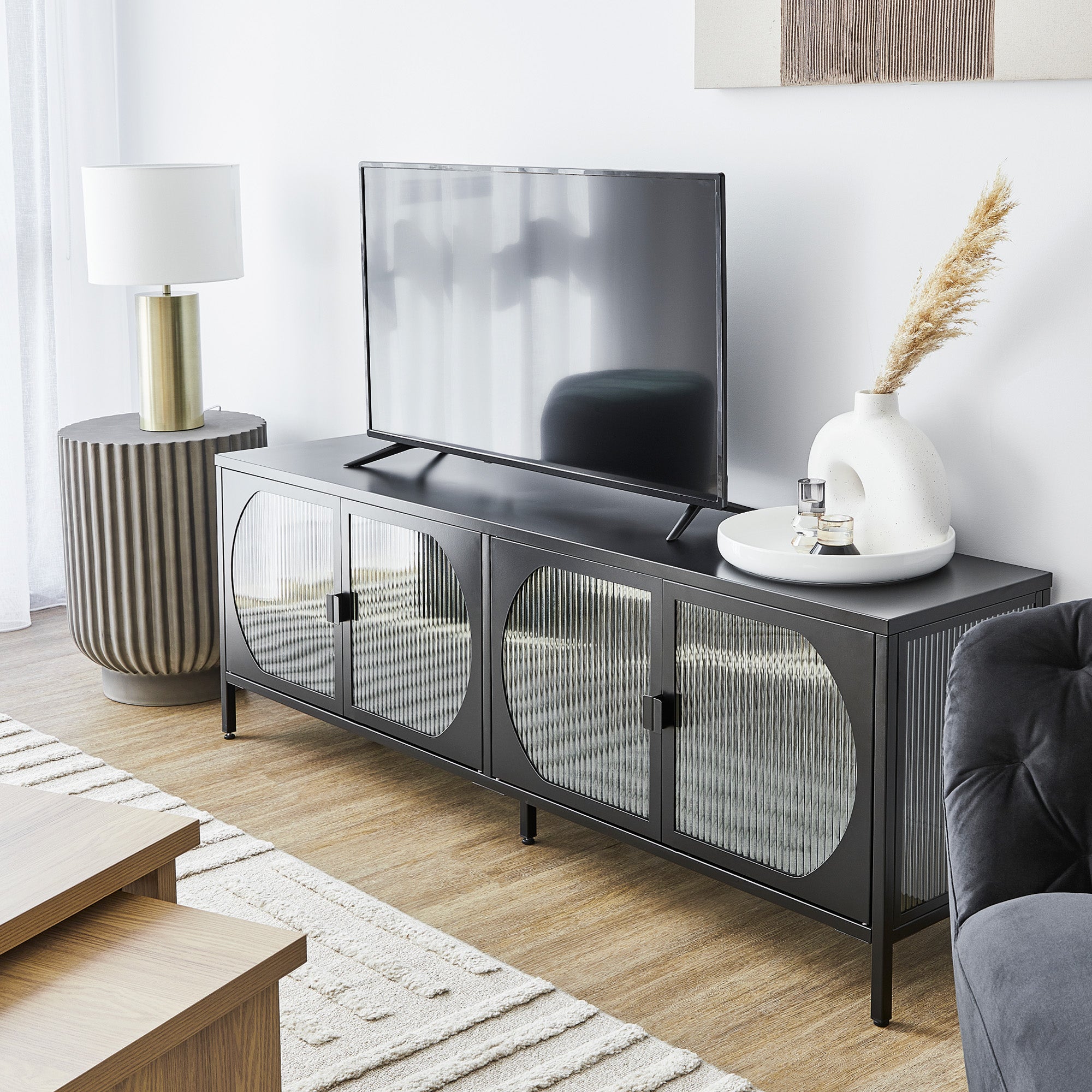 Eve 160cm Modern Metal TV Unit