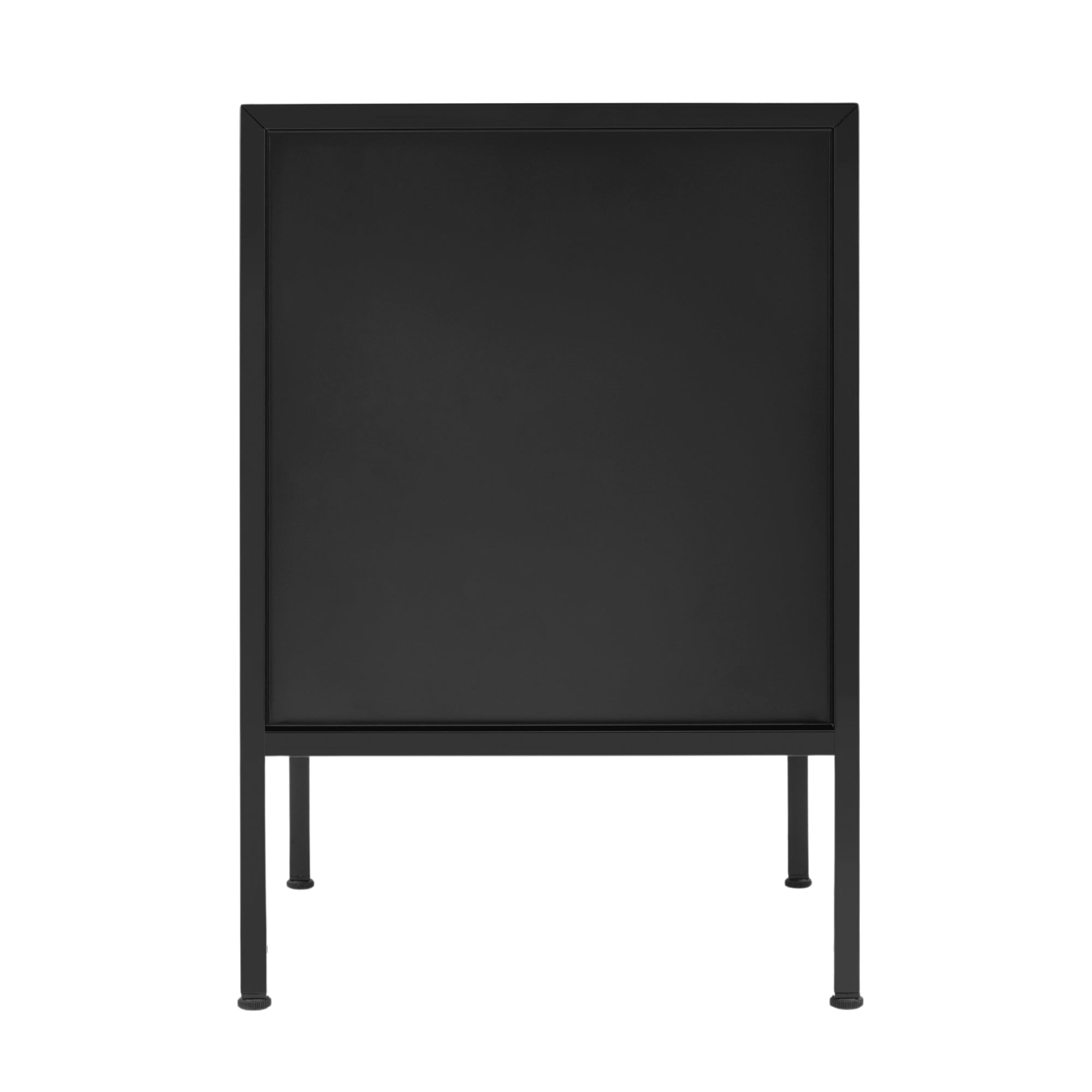 Eve 52cm Metal Open Front Side Table Black