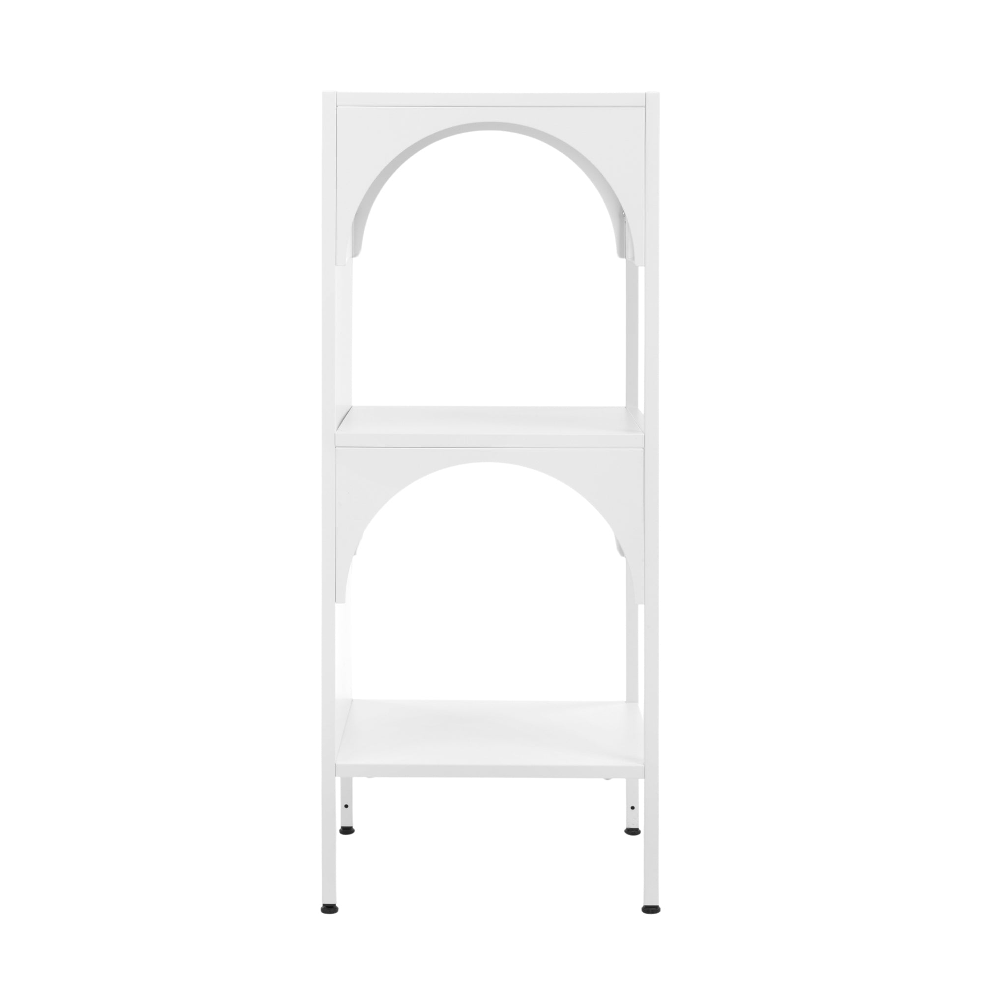 Eve 89cm Metal Open Front Shelving Unit White