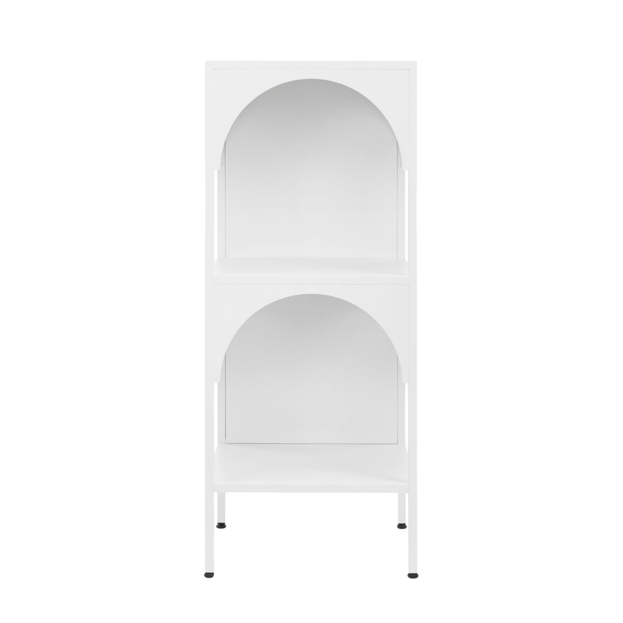 Eve 89cm Metal Open Front Shelving Unit White