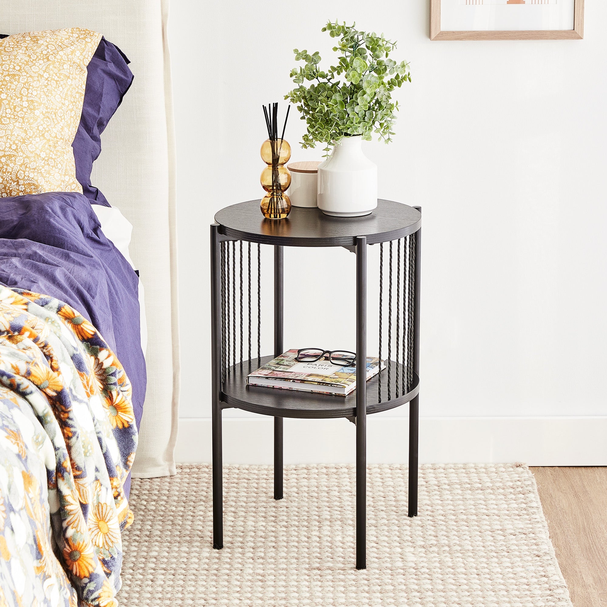 Harbour 40Cm Side Table Black Tables