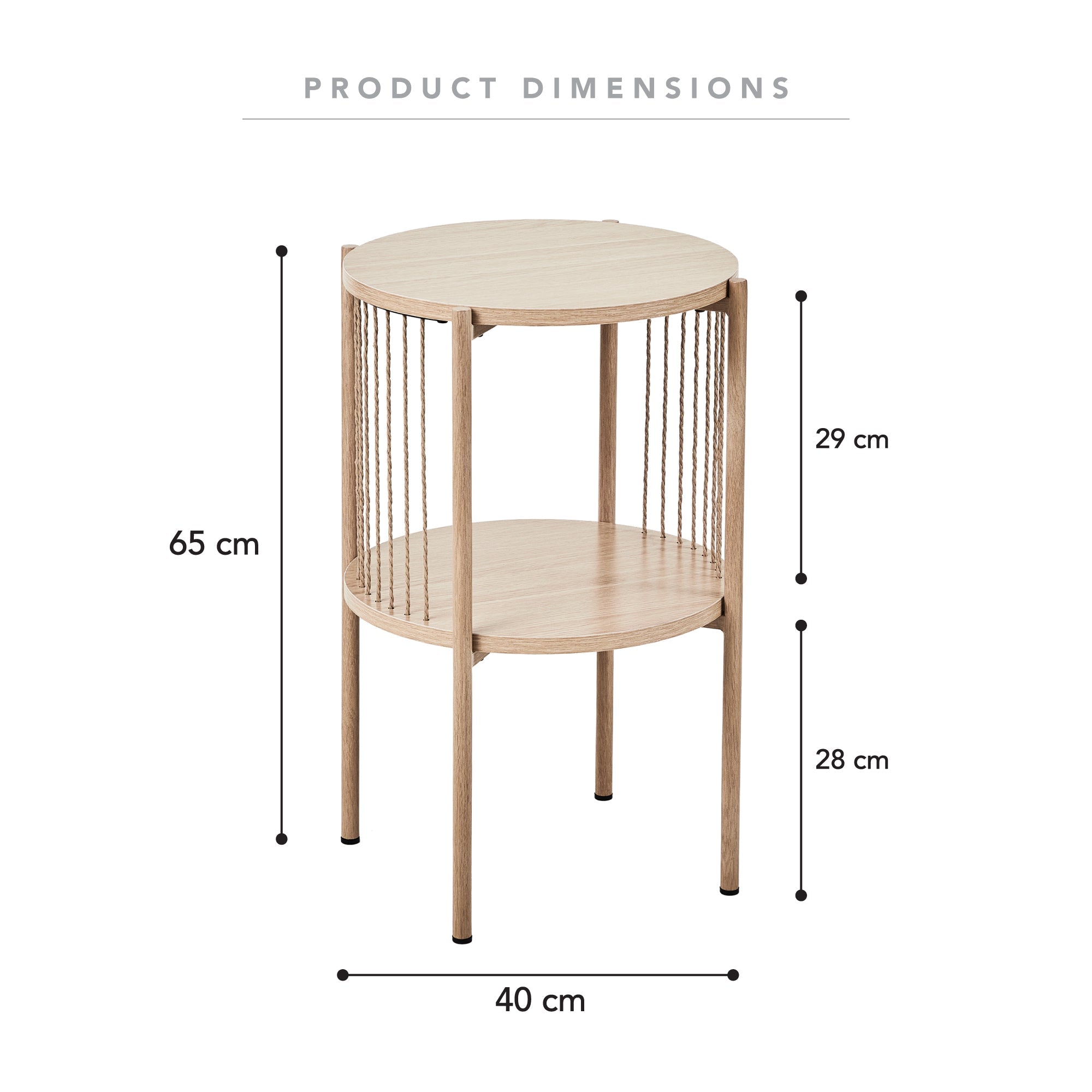 Harbour 40Cm Side Table Tables