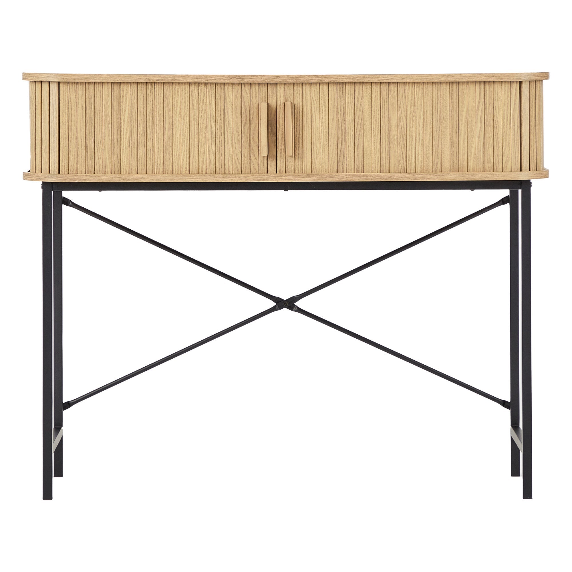 Haven Sliding Door 100Cm Console Table Natural Tables