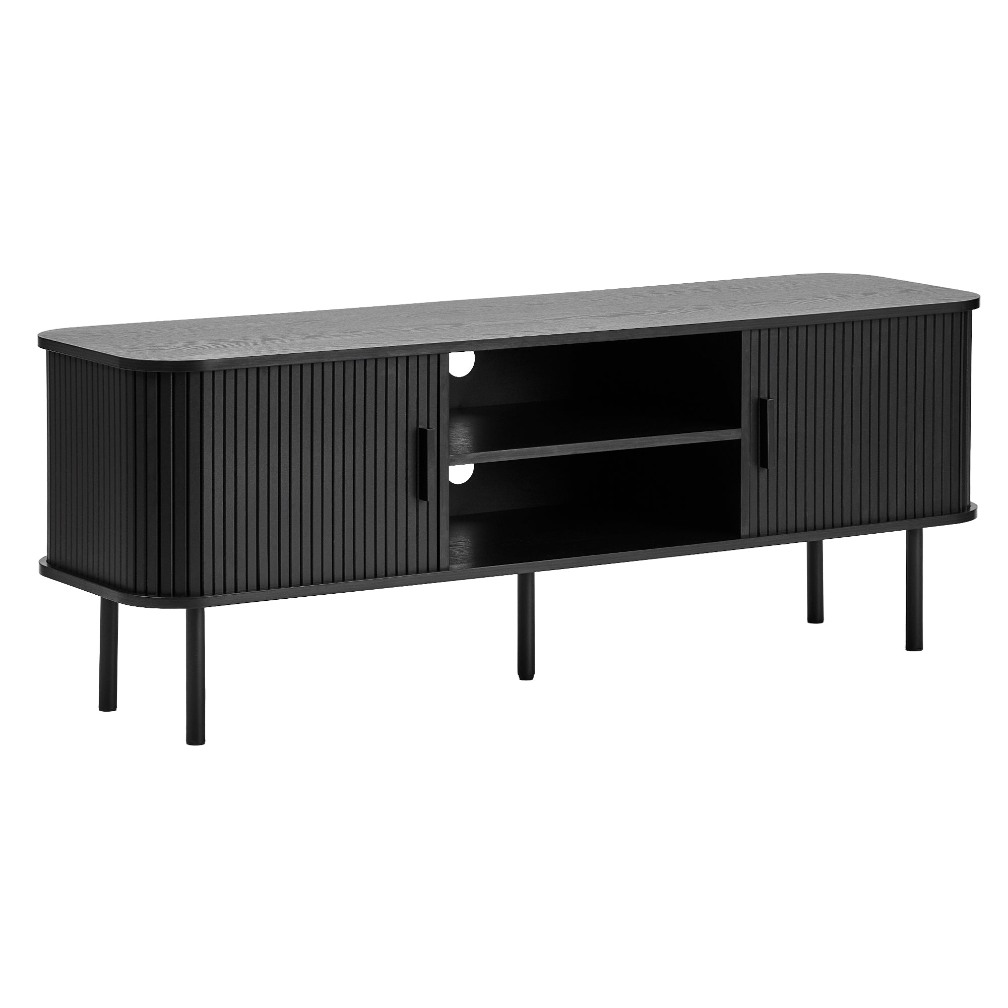 Haven Sliding Door 140cm TV Unit Black