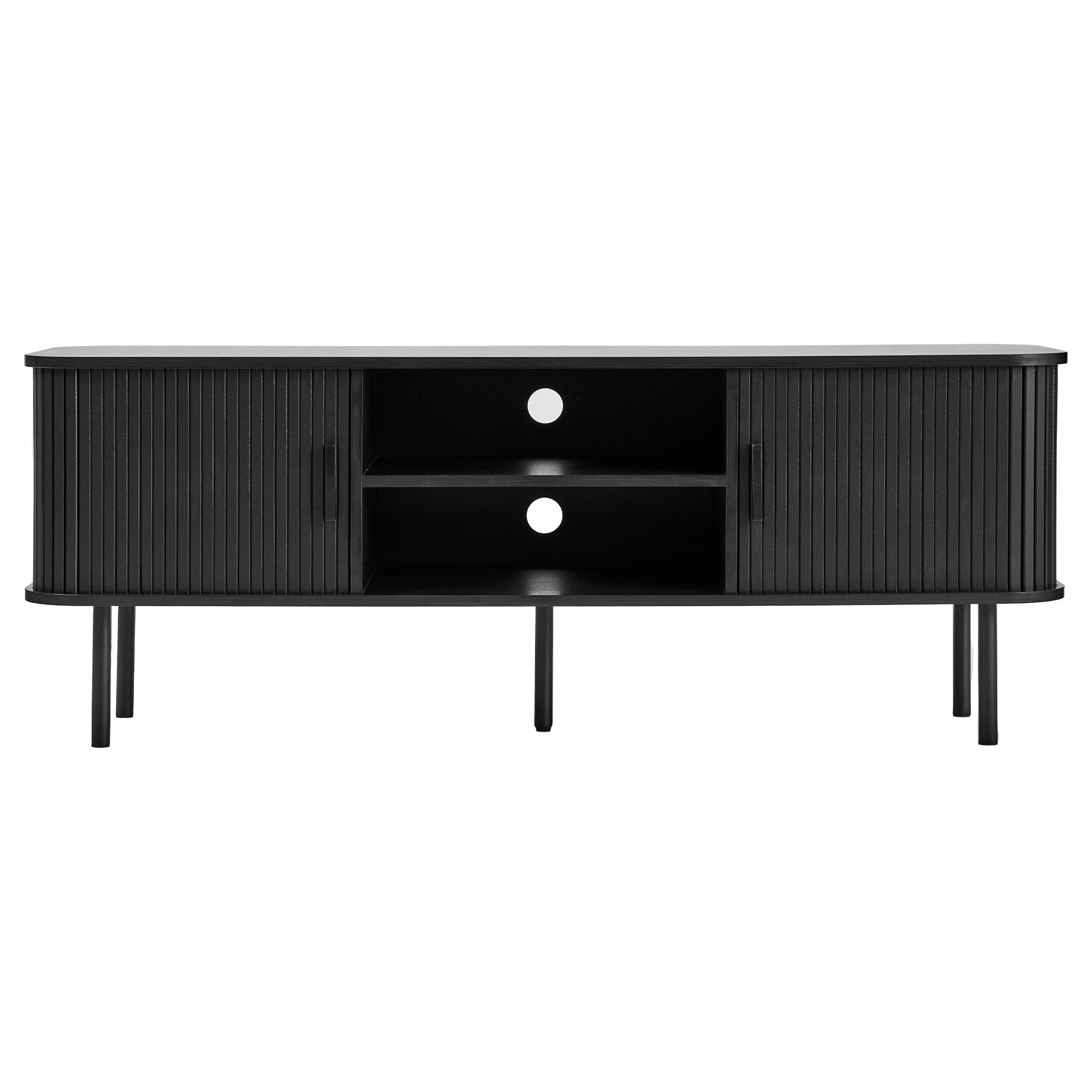 Haven Sliding Door 140cm TV Unit Black