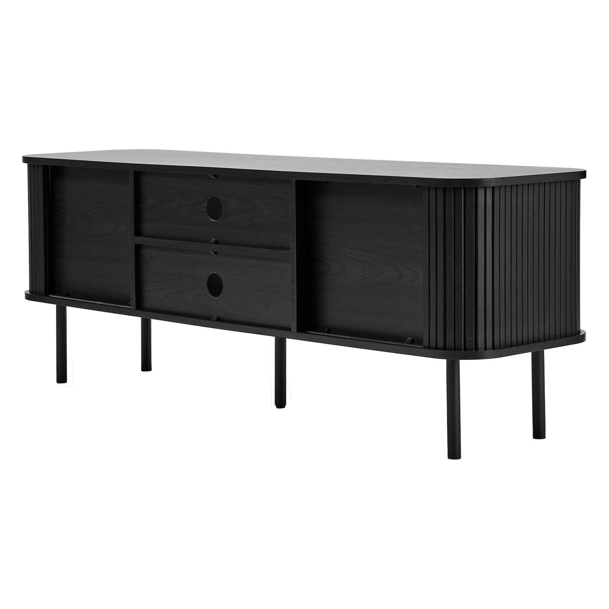 Haven Sliding Door 140cm TV Unit Black