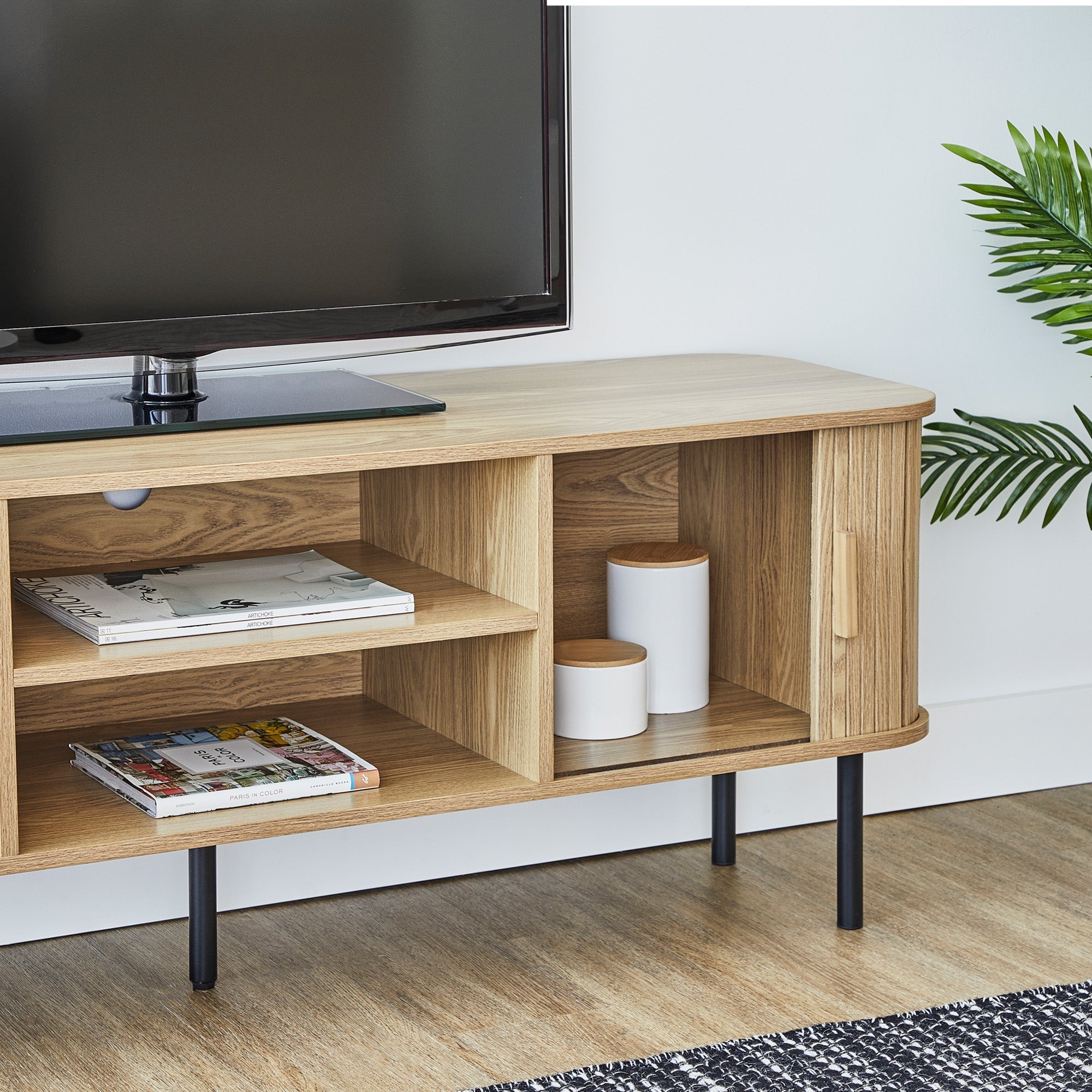 Haven Sliding Door 140Cm Tv Unit Natural Units