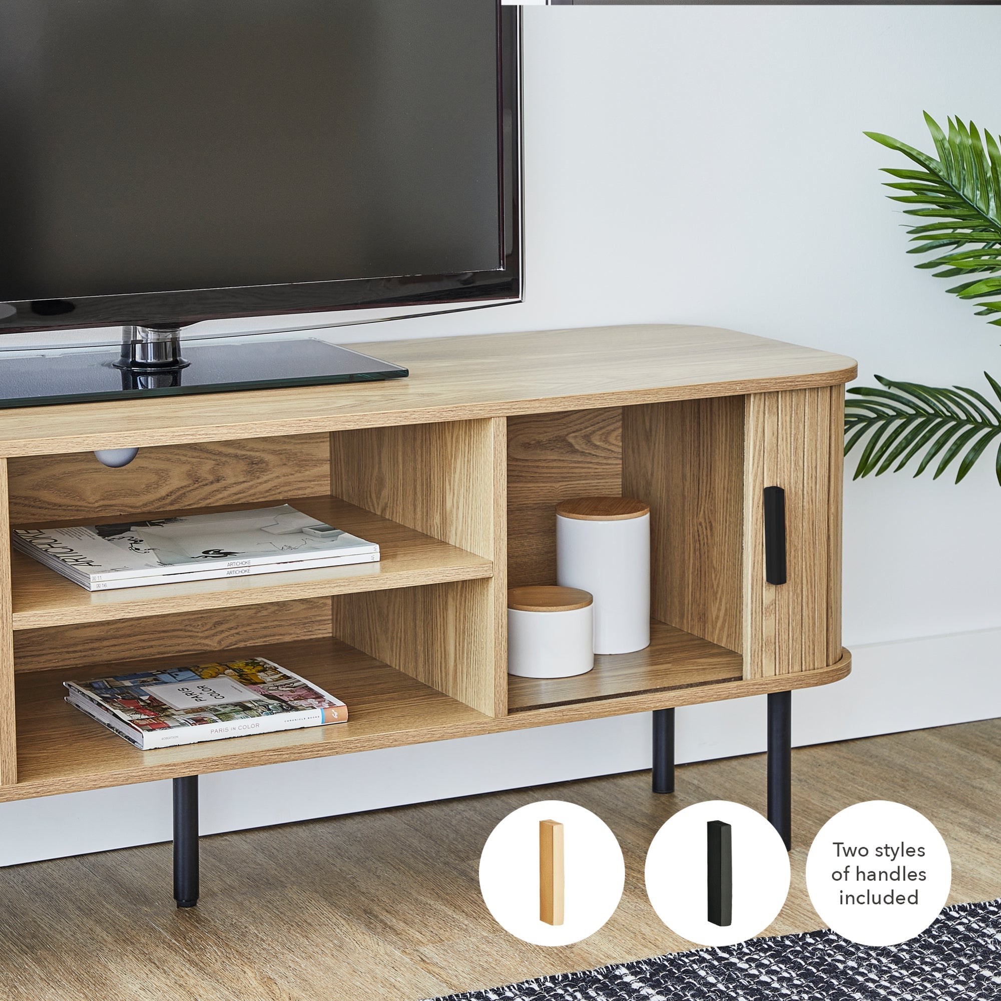 Haven Sliding Door 140Cm Tv Unit Natural Units