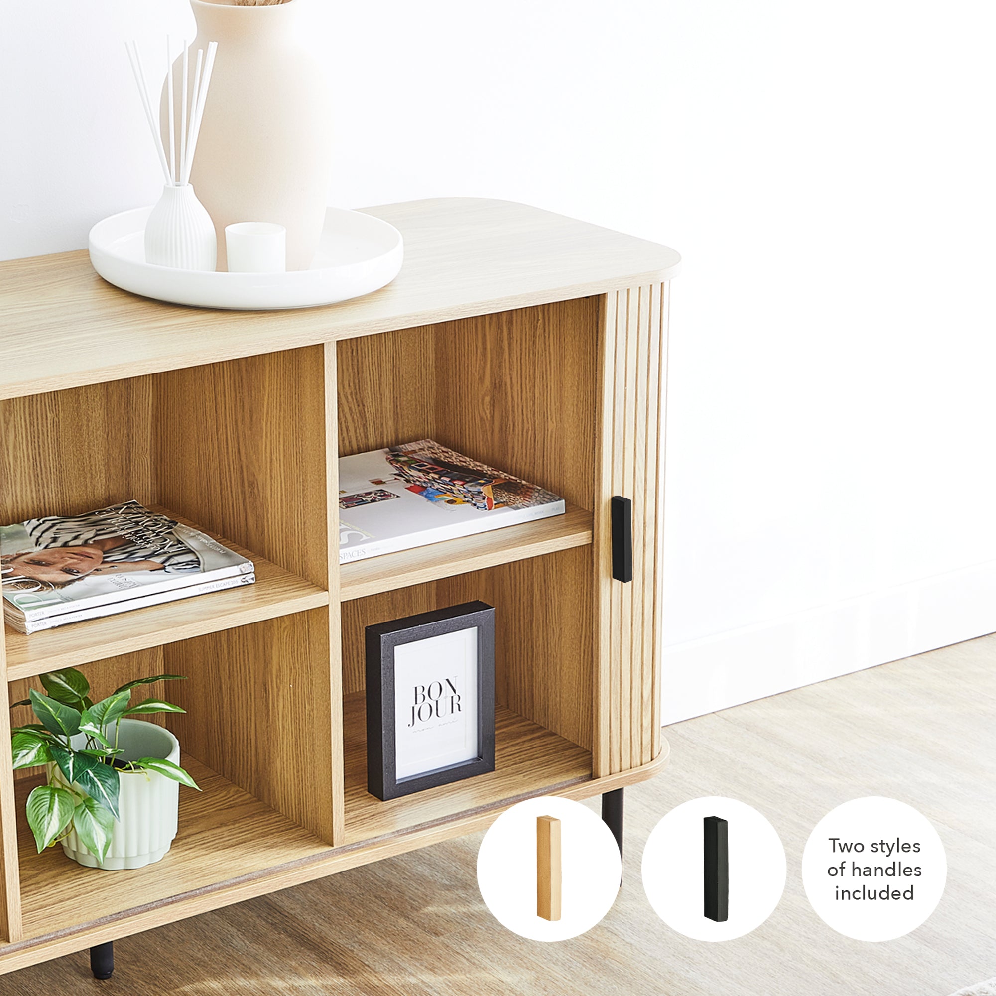 Haven Sliding Door 140Cm Sideboard Natural Buffet/Sideboards