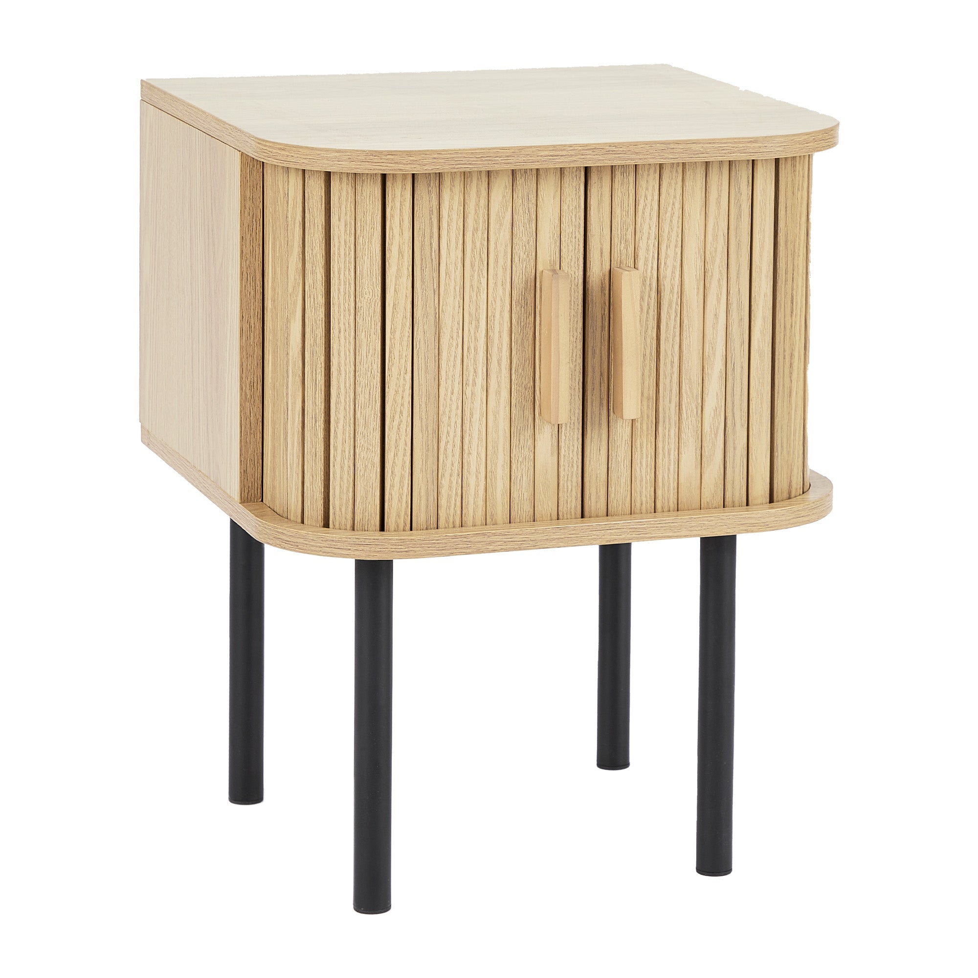 Haven Sliding Door 40Cm Bedside Table Natural Tables