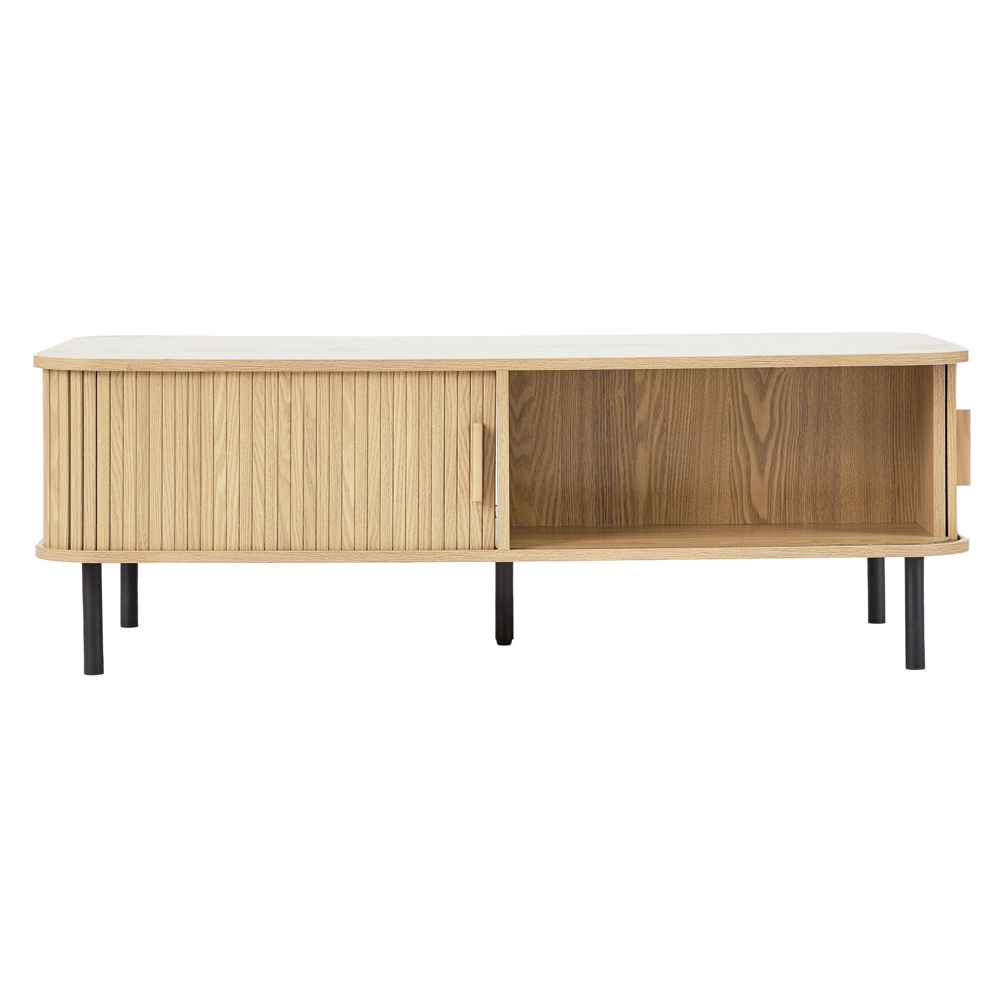 Haven Sliding Door 120Cm Coffee Table Natural Tables