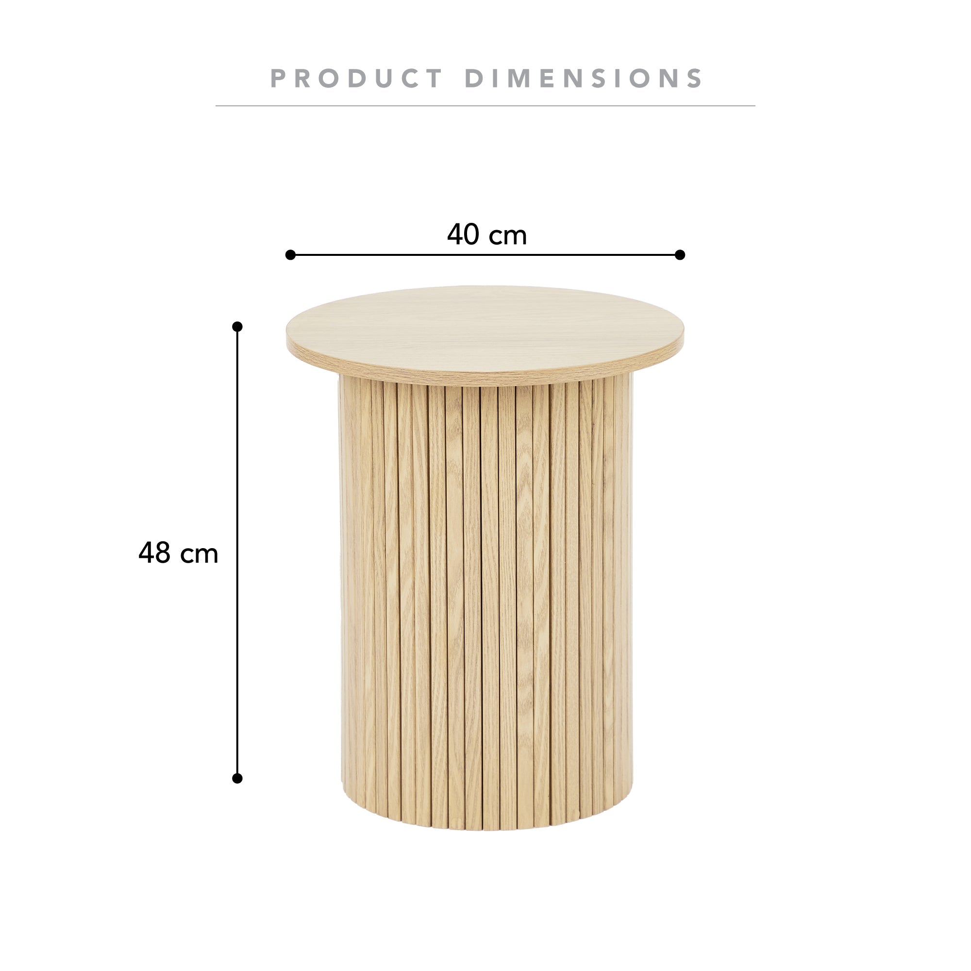 Haven 40Cm Side Table Natural Tables