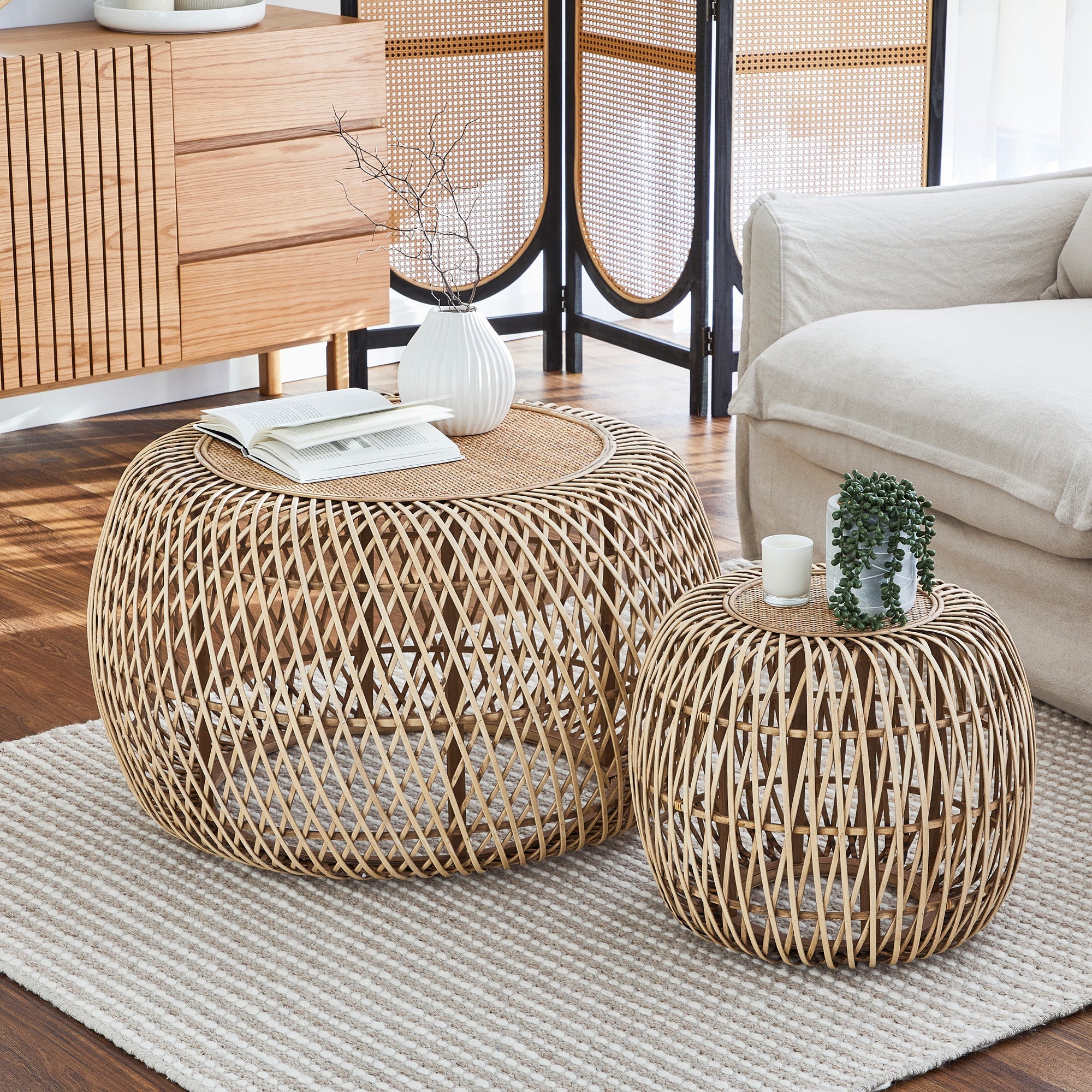 Havana Set Of 2 Coffee Tables Natural