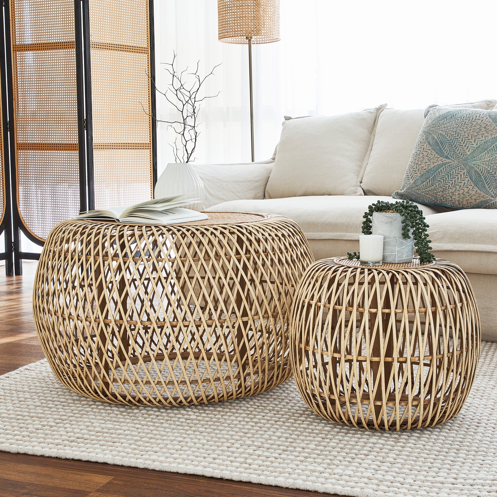 Havana Set Of 2 Coffee Tables Natural