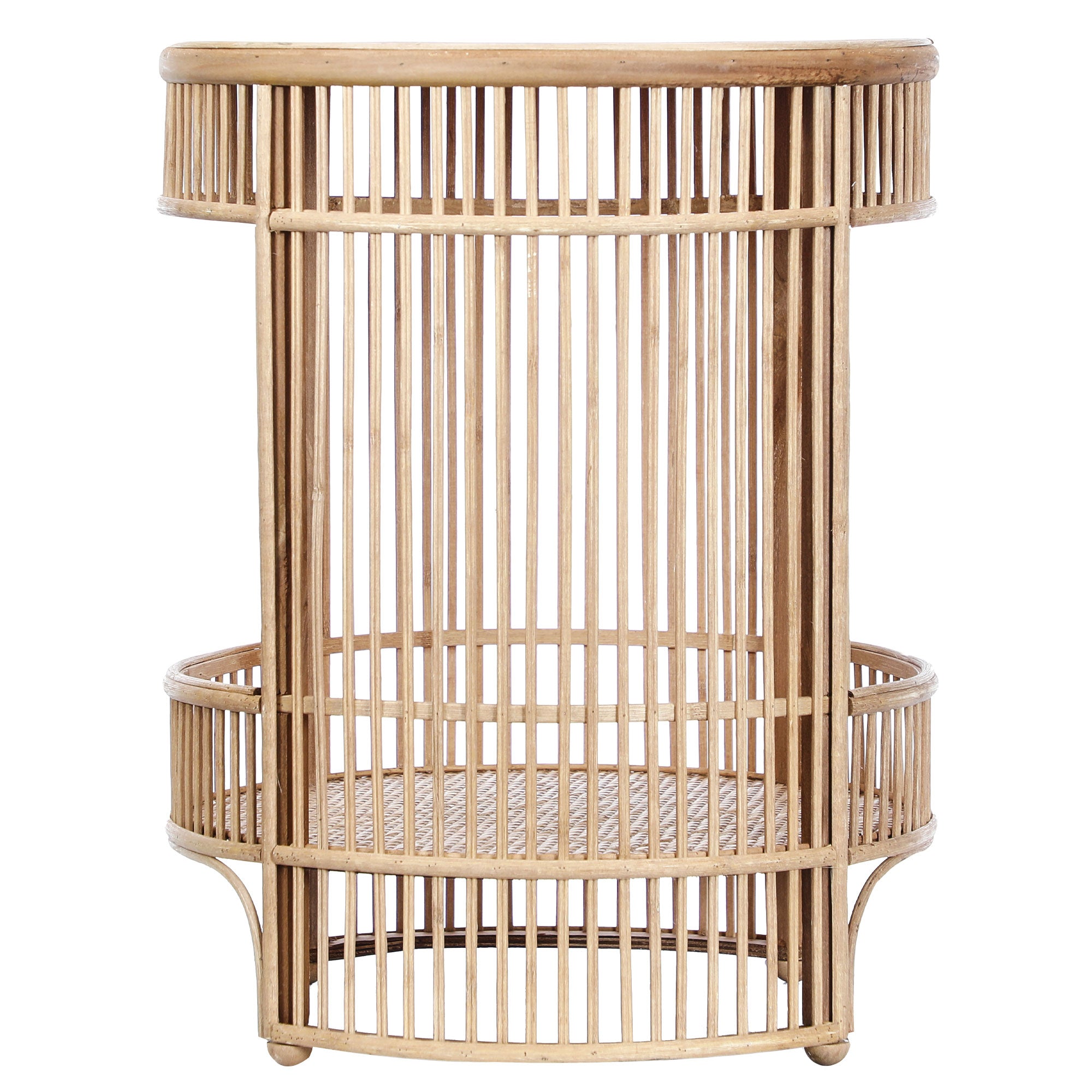 Harbour 41.5Cm Bamboo Rattan Side Table Tables