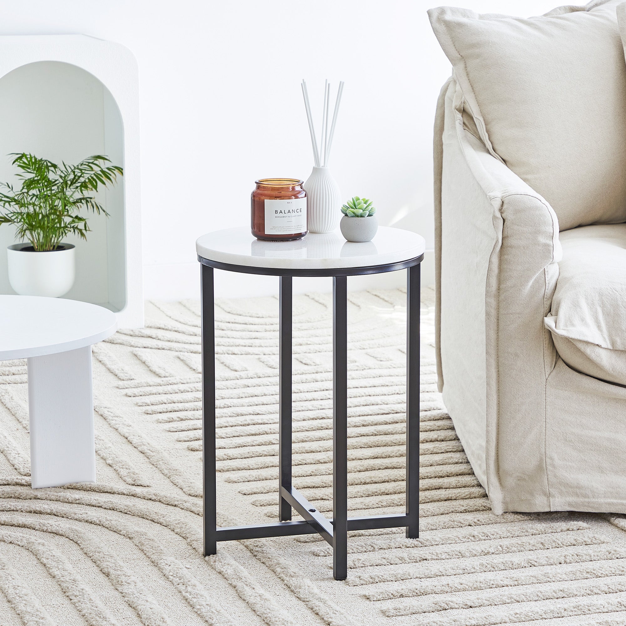 Anko marble on sale side table