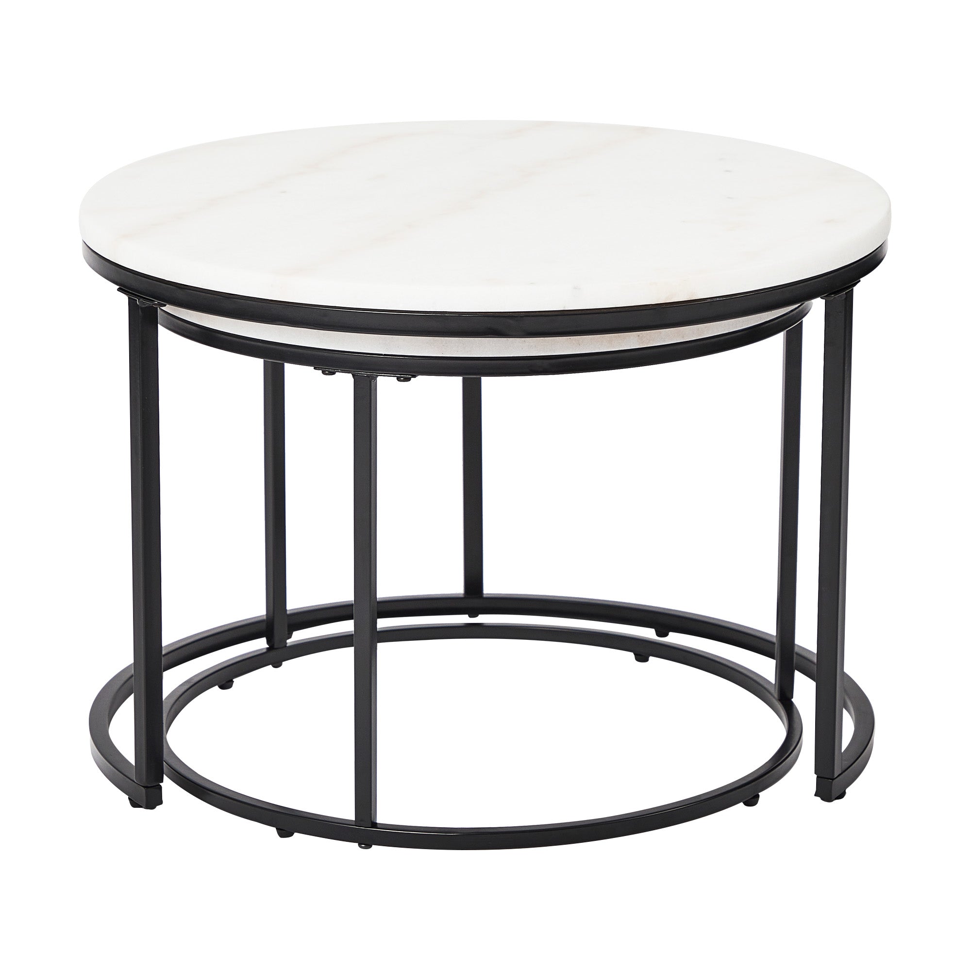 Miles Marble Nested Coffee Table Set Tables