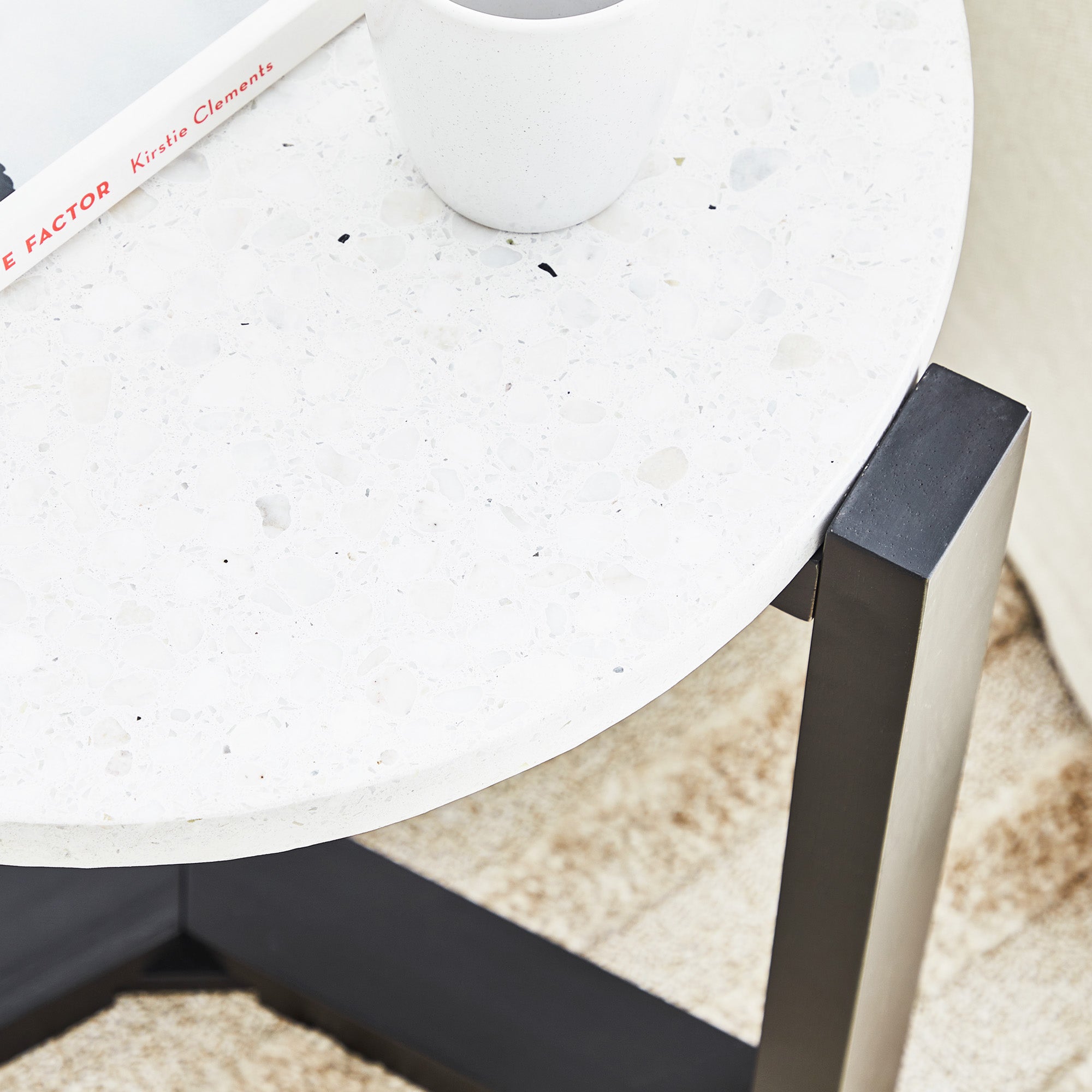 Sass 48Cm Terrazzo Side Table Tables