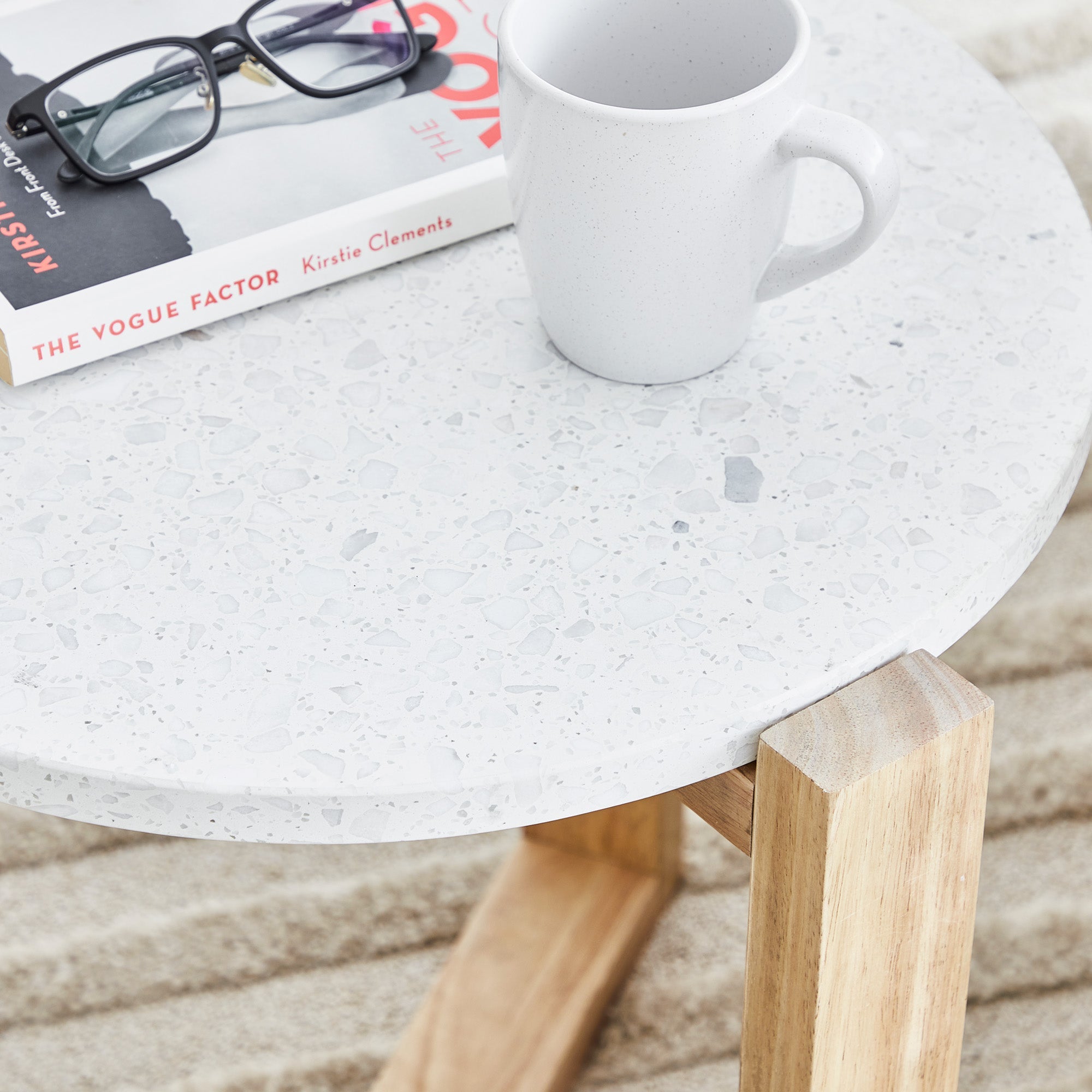 Sass 48Cm Terrazzo Side Table Tables