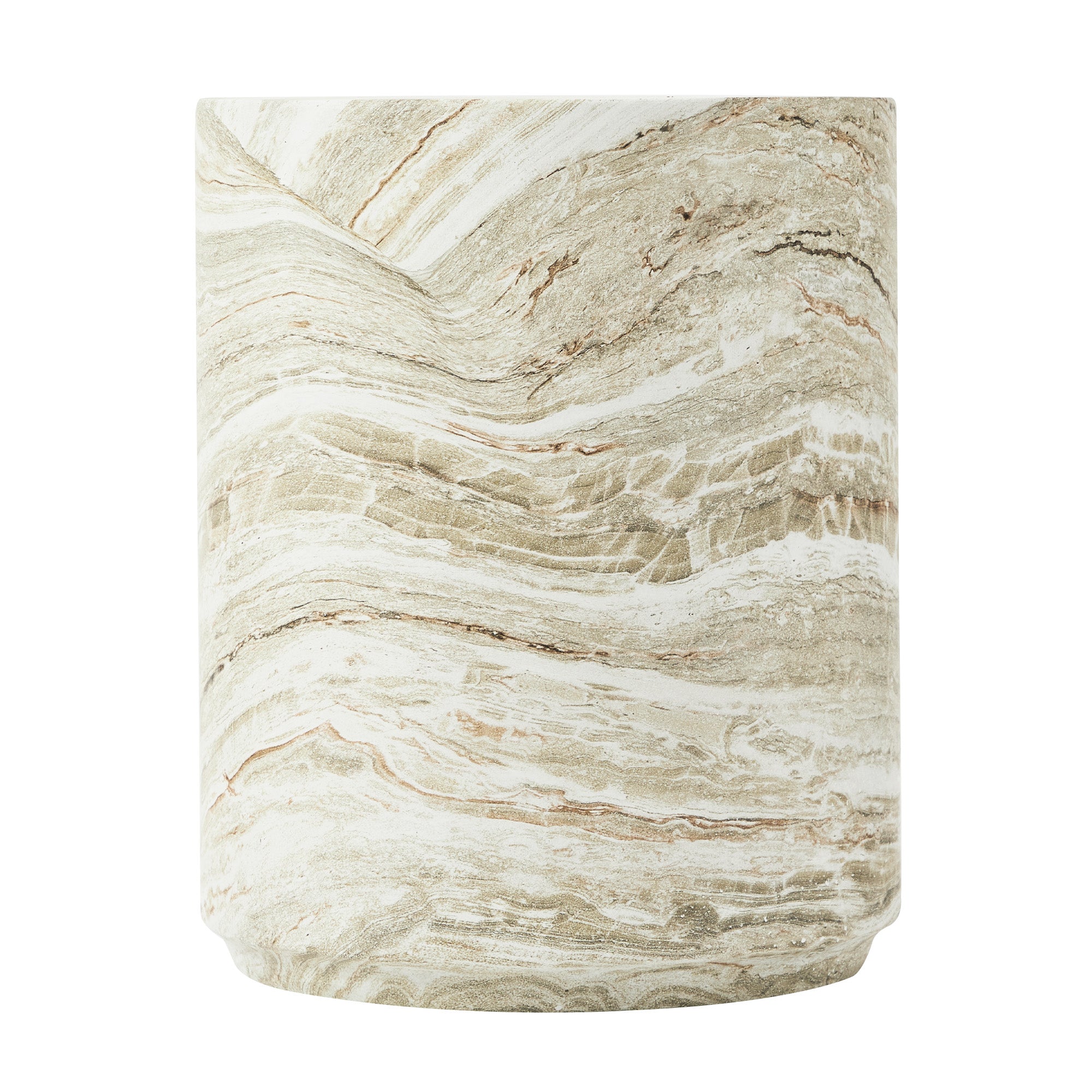 Astrid 46cm MgO Side Table Green Marble Look