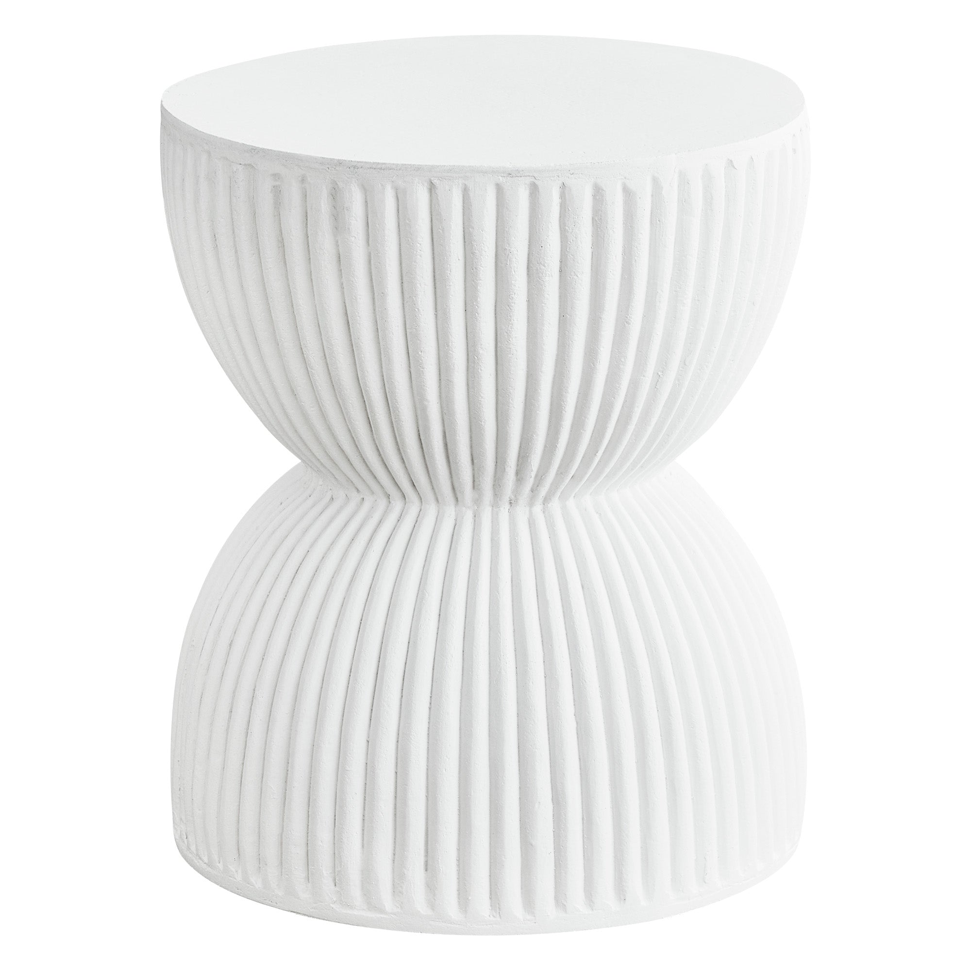 Saluzzo 37Cm Mgo Side Table White Tables