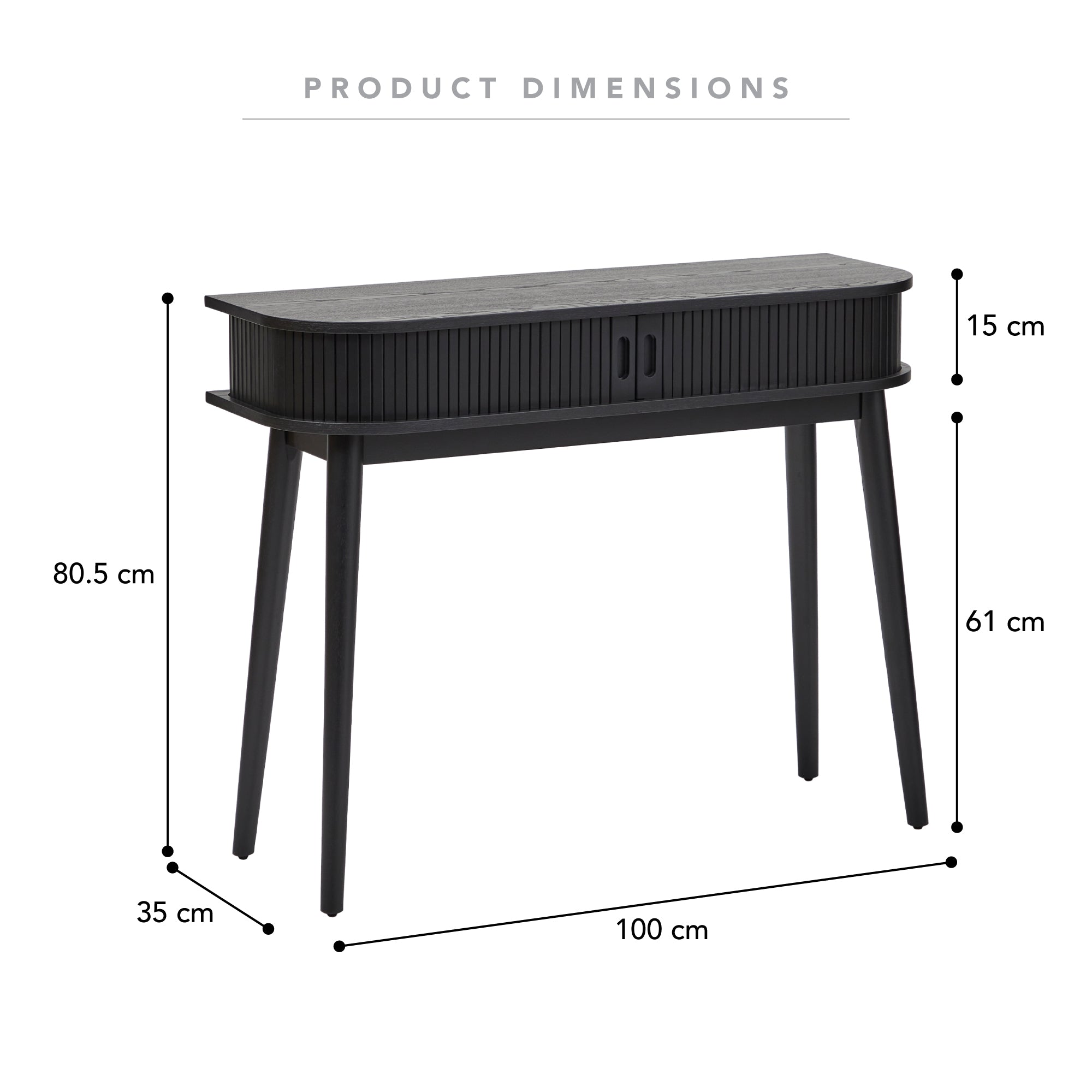 Curve 100cm Console Table