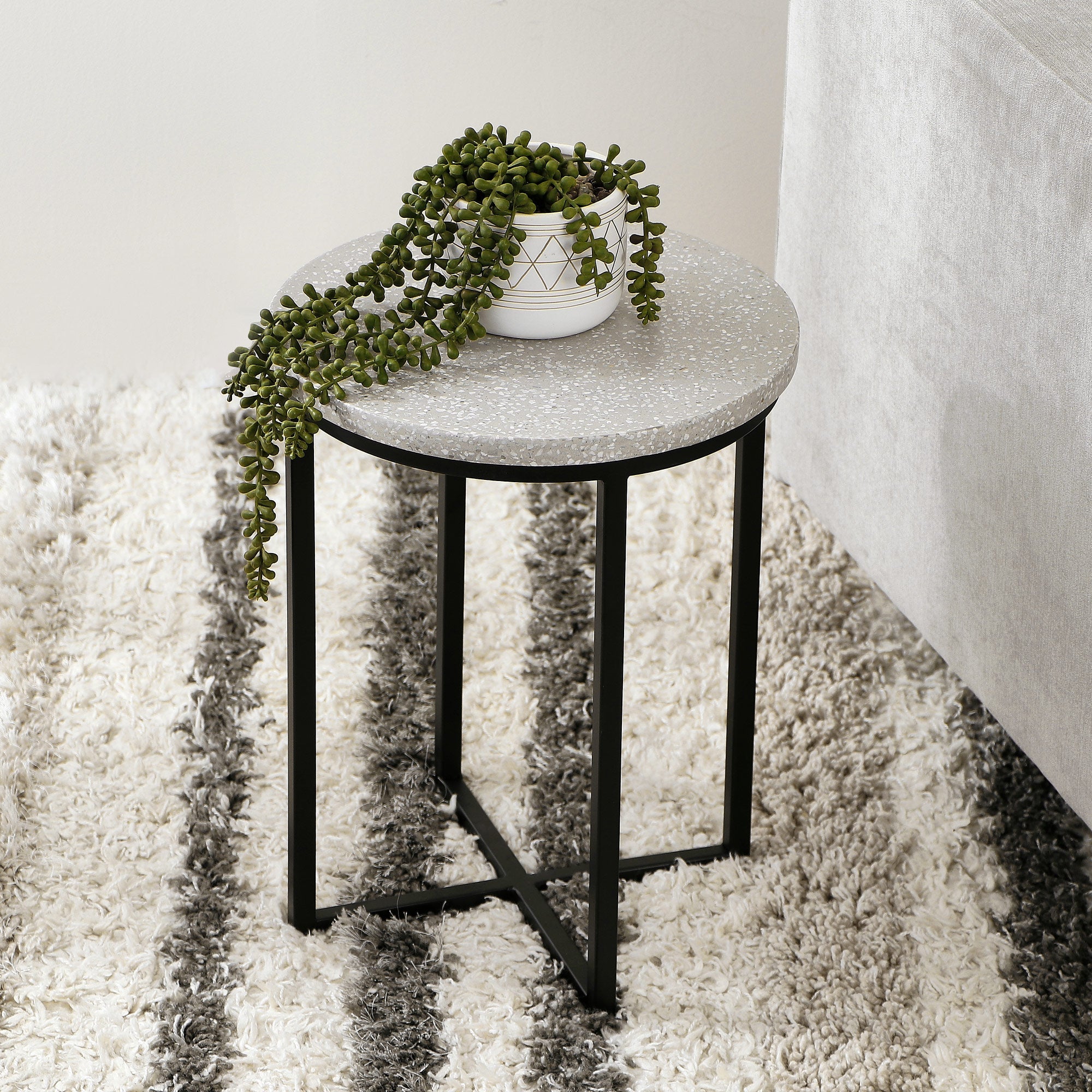 Rupert 45Cm Terrazzo Small Side Table Tables