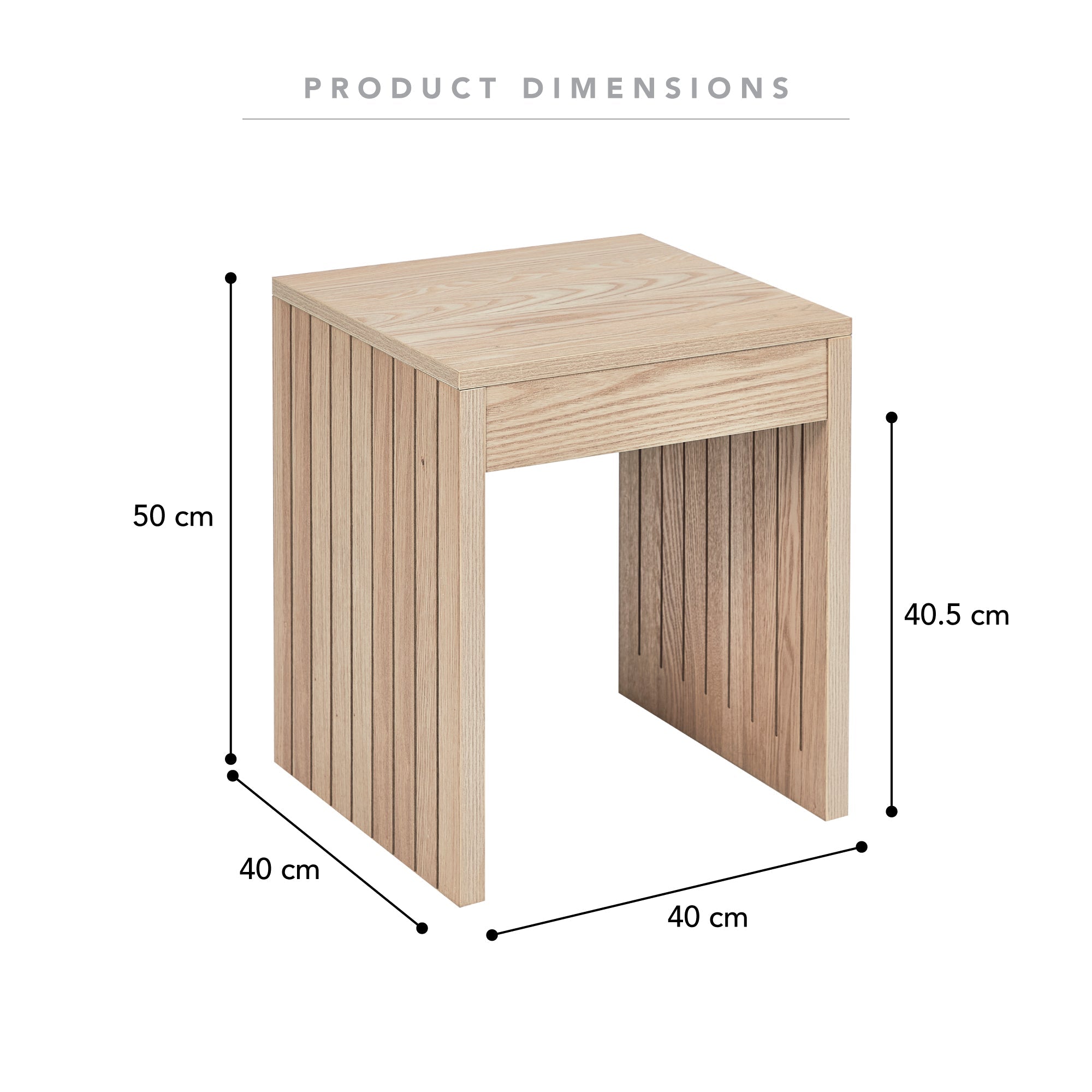 Harper 40cm Side Table Natural