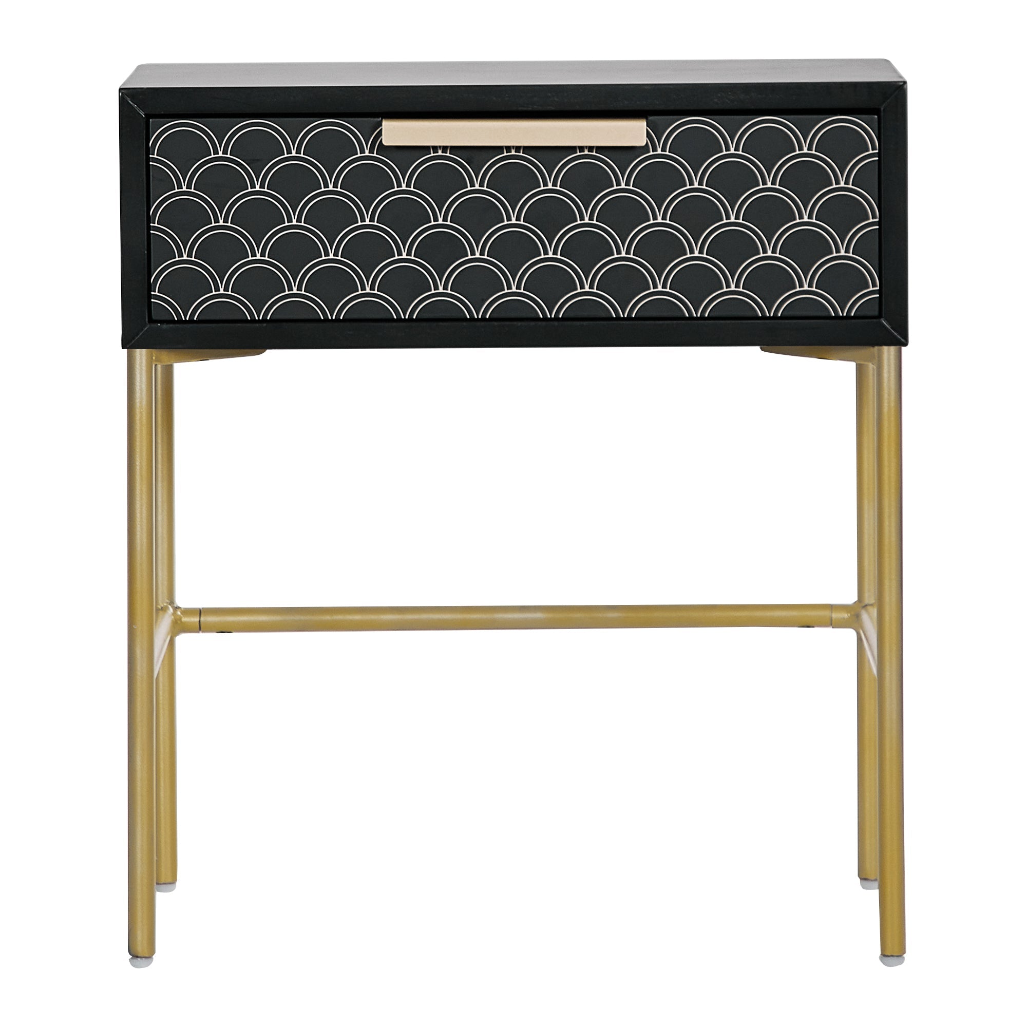 Carina 45Cm Bedside Table Black Tables