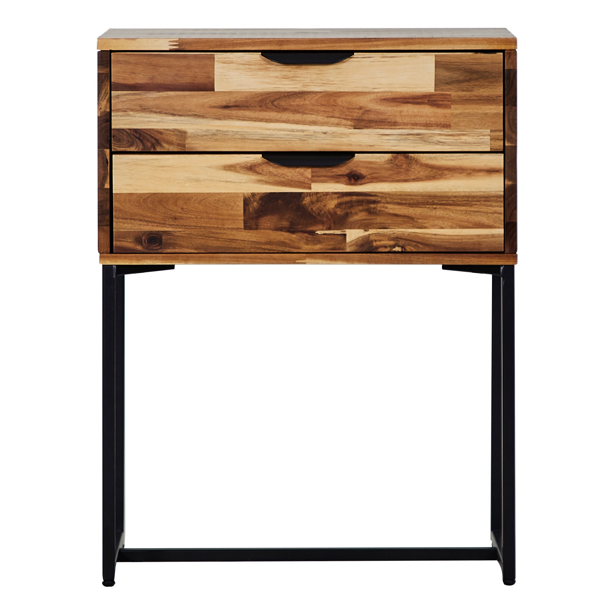 Soho 46Cm Acacia Wood Bedside Table Brown Tables