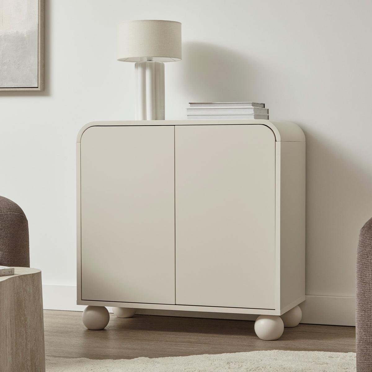 Baxter 2 Door Buffet Cream (80cm)