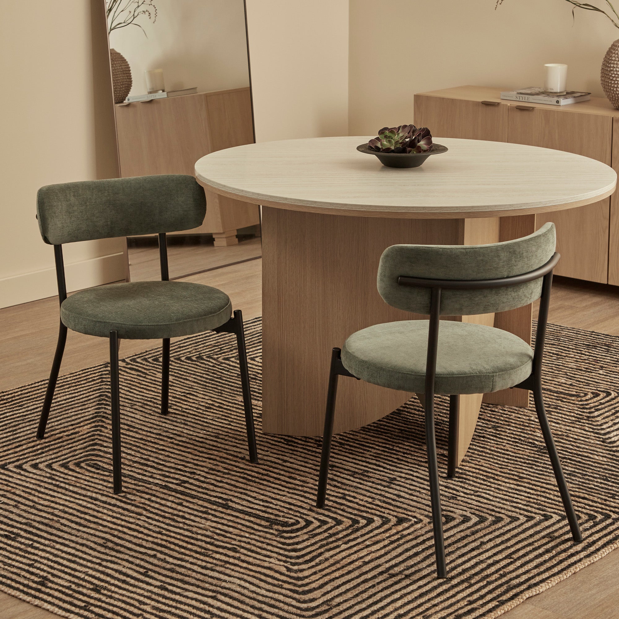 furniture, mirror, and home decor