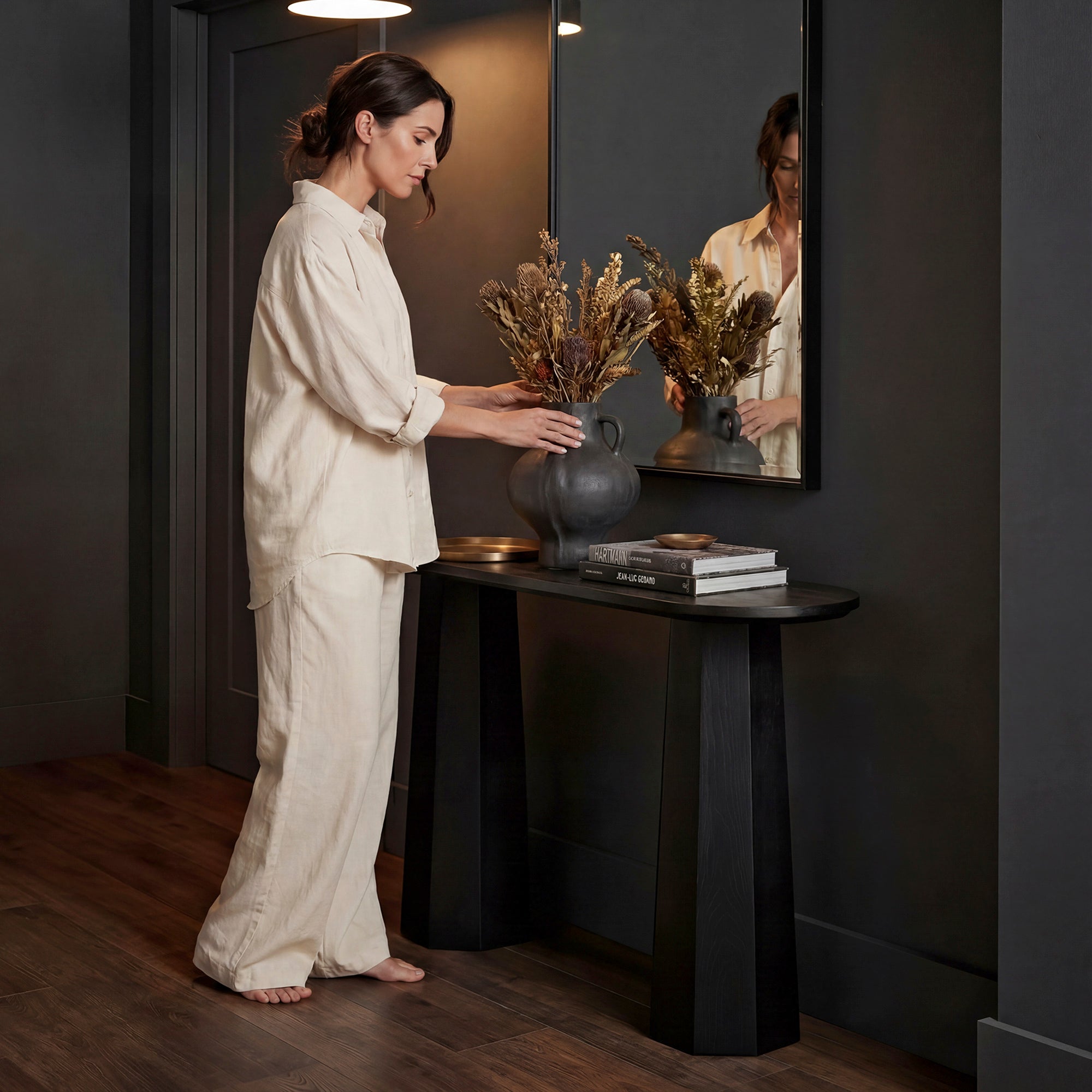 furniture, mirror, and home decor