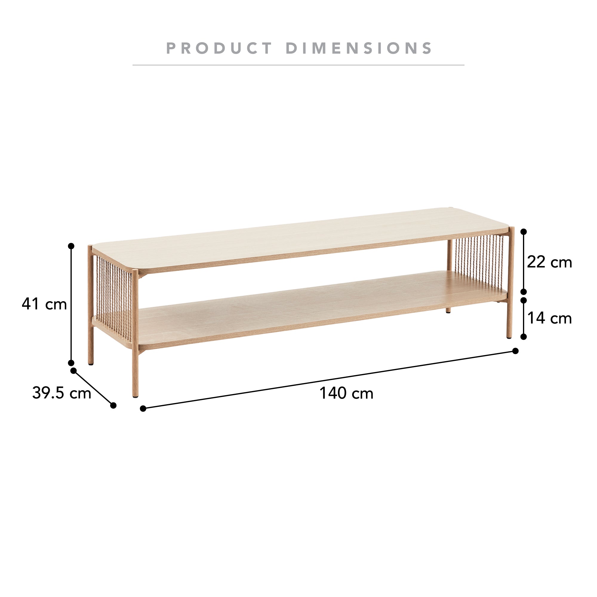 Marina 140cm TV Unit