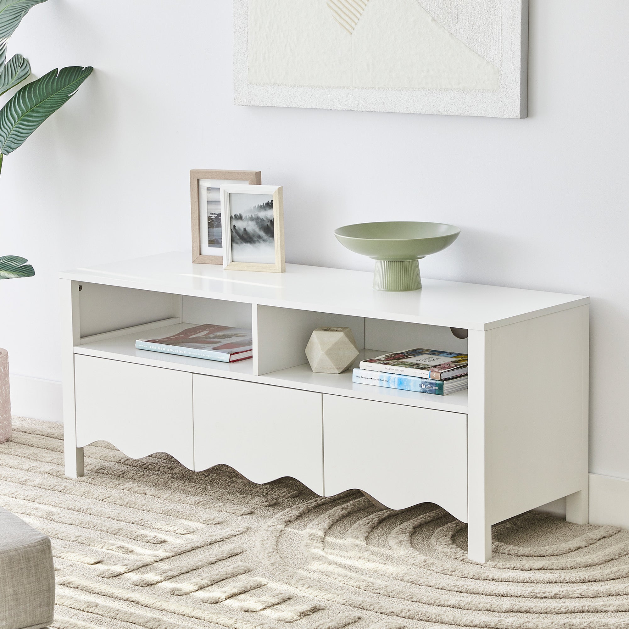 Scallop 120Cm Tv Unit White Units