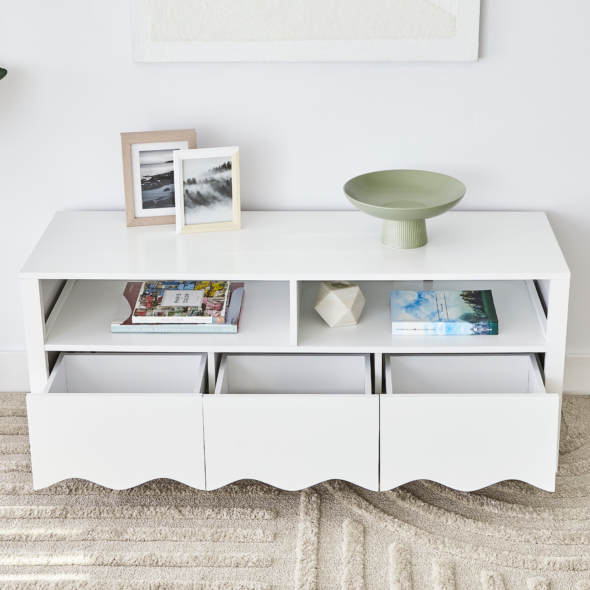 Scallop 120Cm Tv Unit White Units