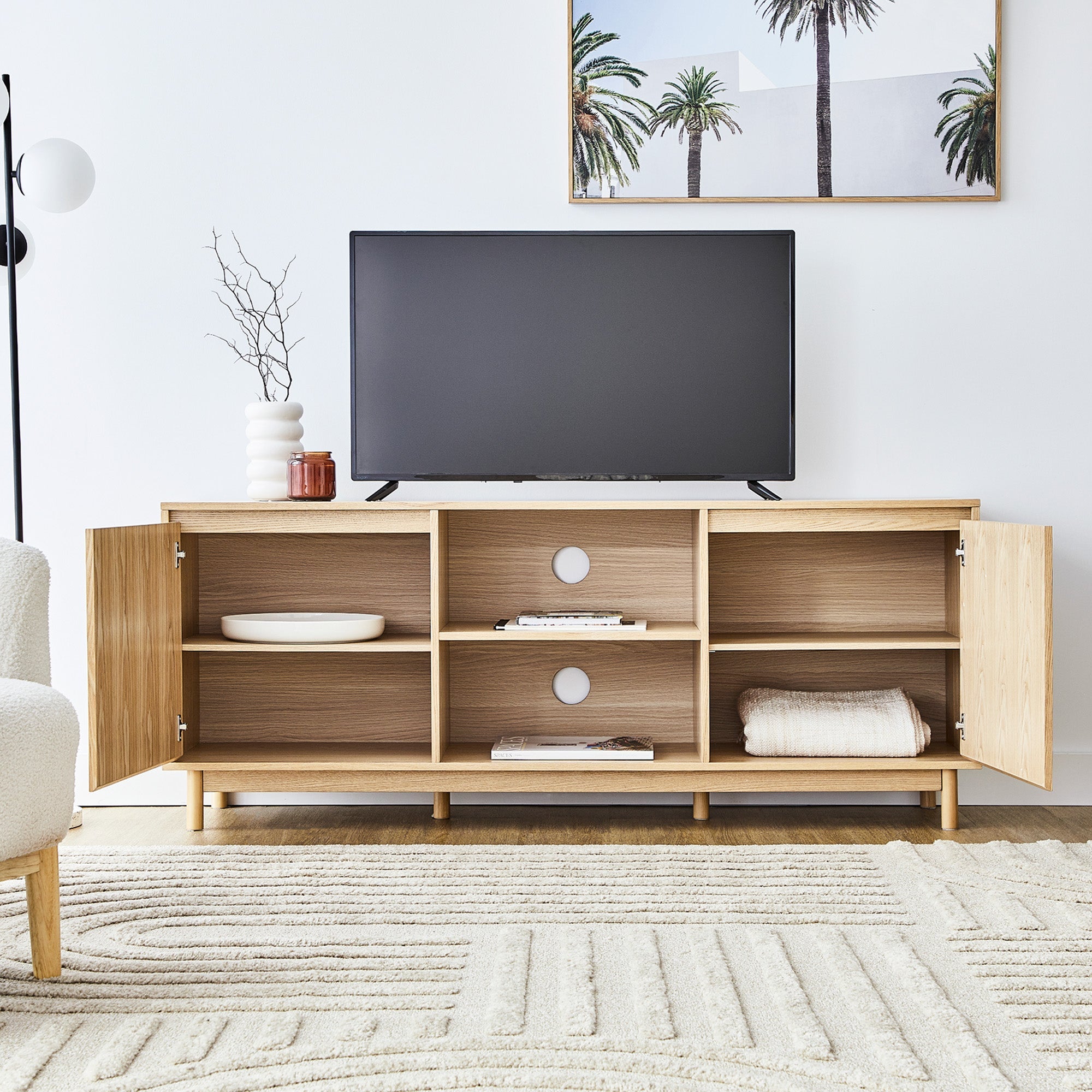 Emerson 160Cm Tv Unit Natural Units