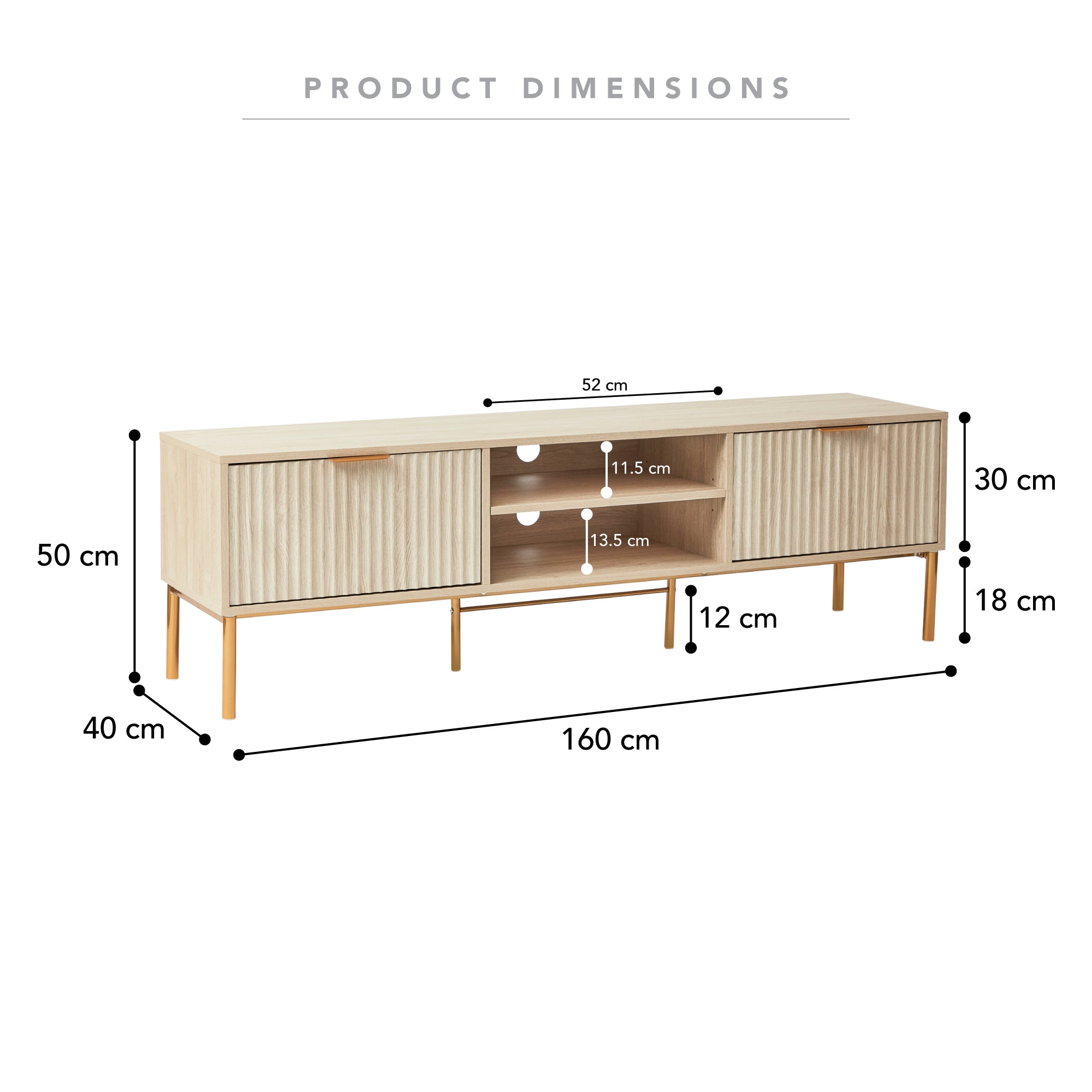 Indy 160cm TV Unit