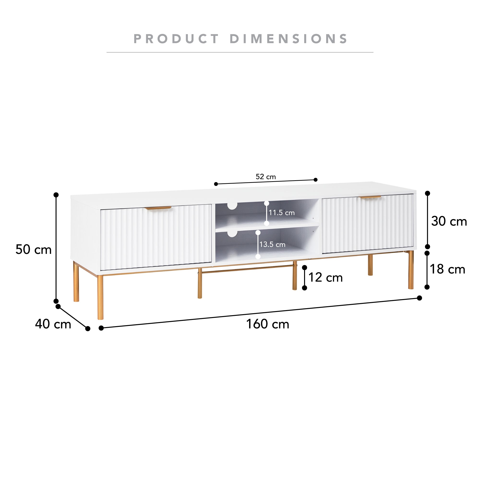 Indy 160cm TV Unit