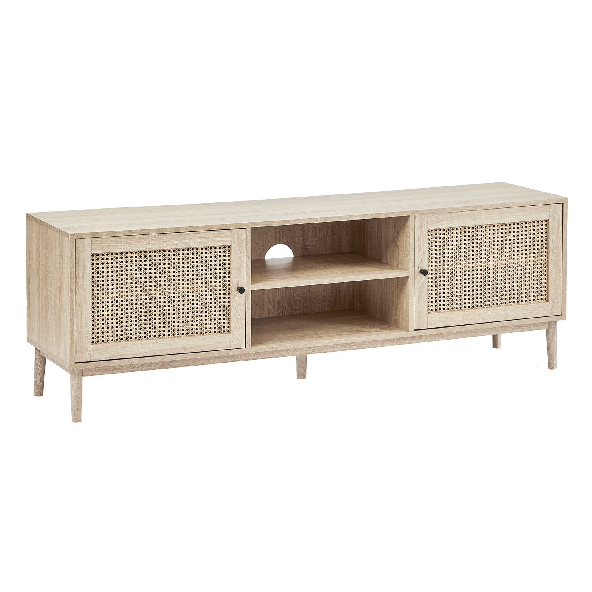 Oahu 160Cm Rattan Tv Unit Natural Units